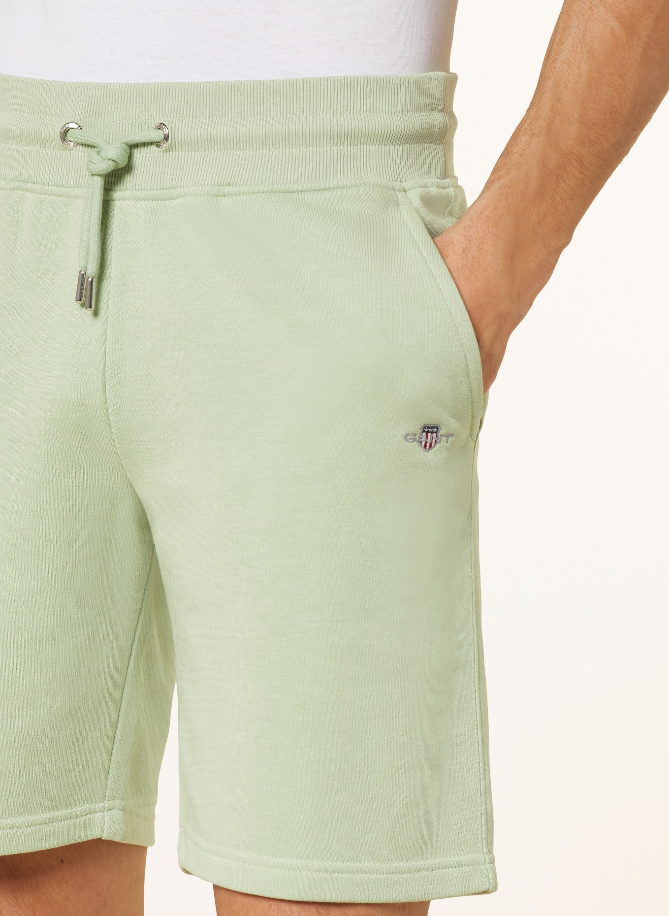 GANT Sweat shorts, Color: LIGHT GREEN (Image 5)