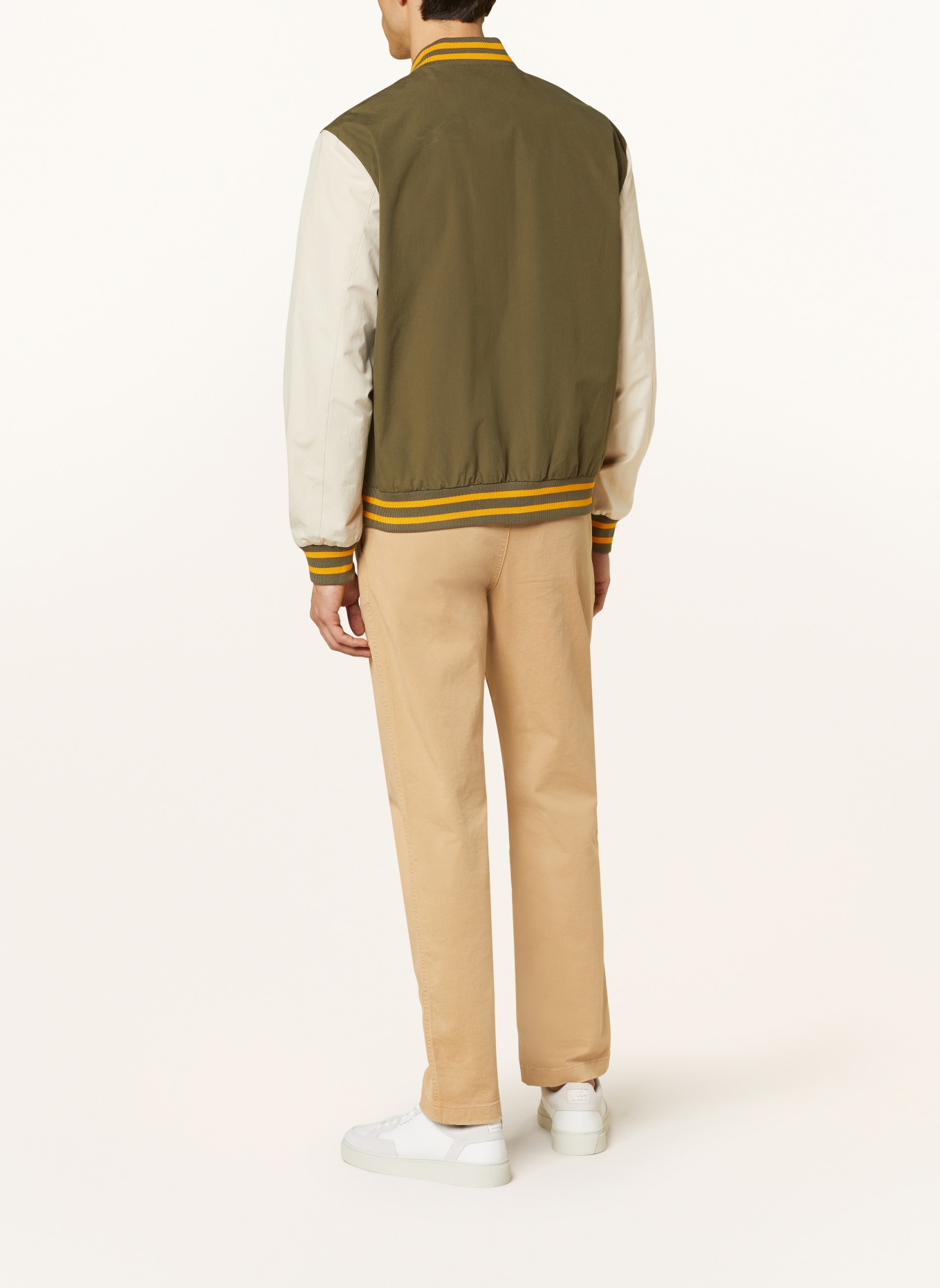 GANT College jacket, Color: OLIVE/ CREAM/ ORANGE (Image 3)