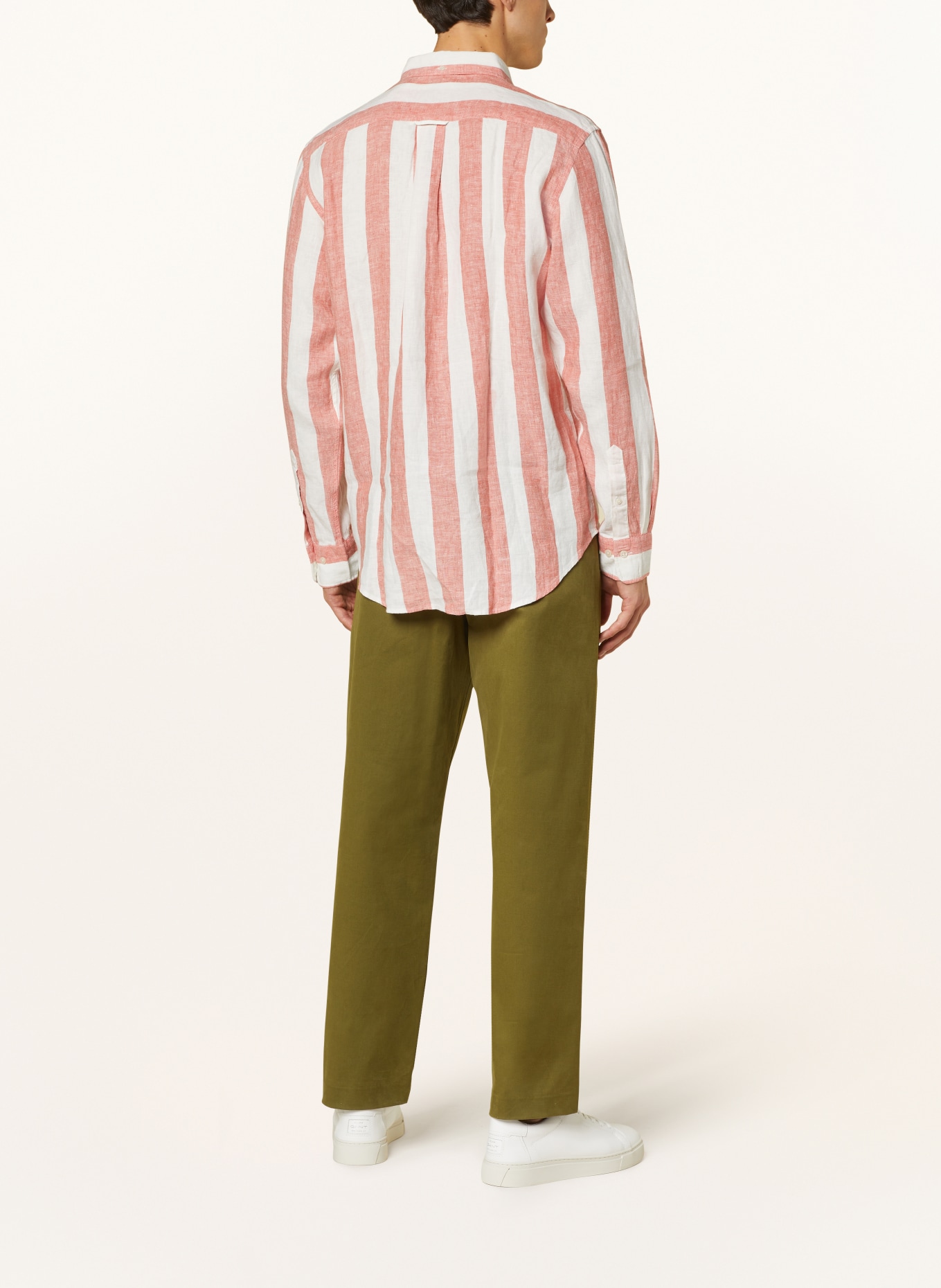 GANT Leinenhemd Comfort Fit, Farbe: WEISS/ ORANGE (Bild 3)