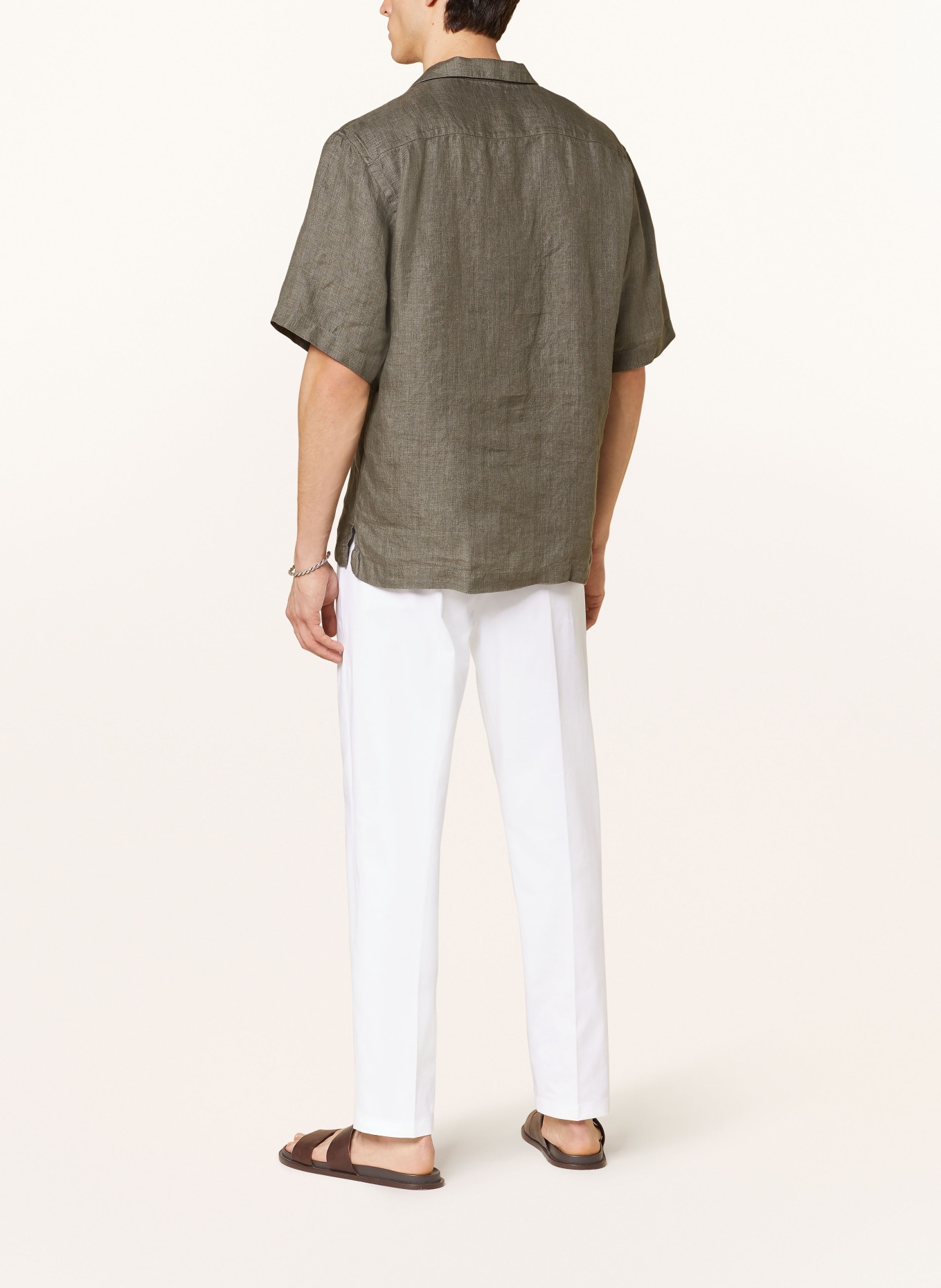 ETON Resort shirt relaxed fit made of linen, Color: GRAY (Image 3)