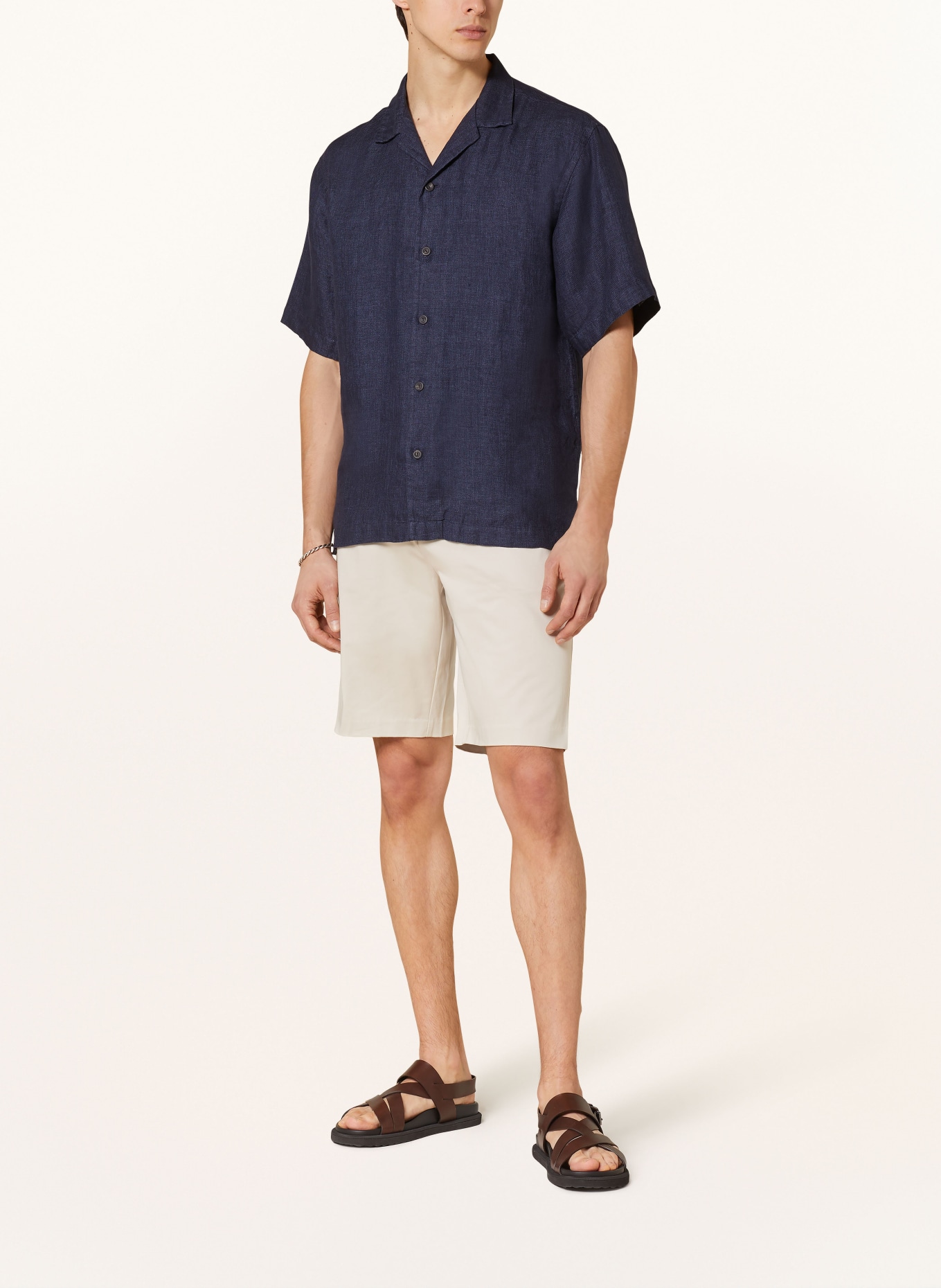 ETON Resorthemd Relaxed Fit aus Leinen, Farbe: DUNKELBLAU (Bild 2)