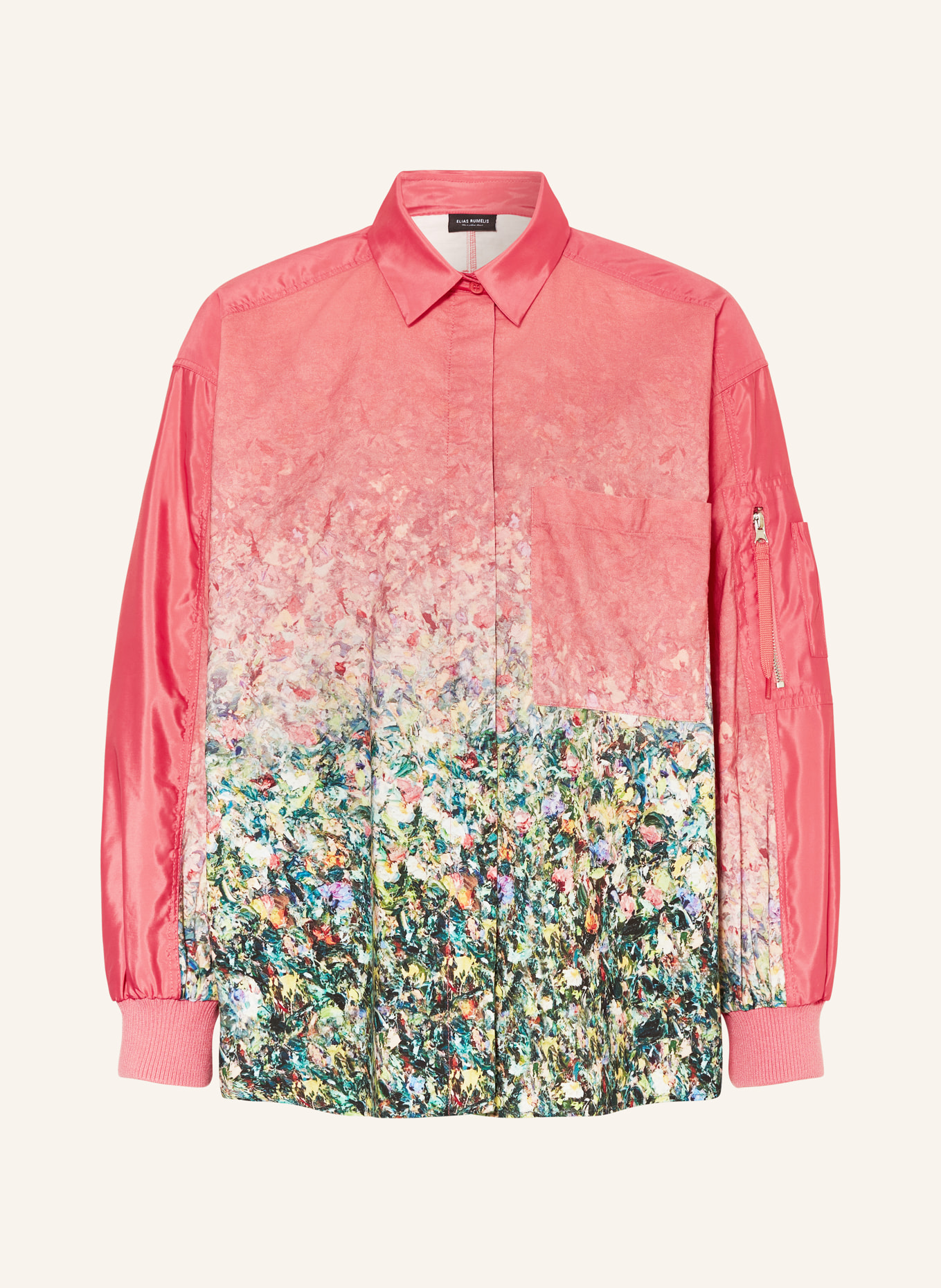 ELIAS RUMELIS Shirt blouse ERULIMA, Color: PINK/ YELLOW/ GREEN (Image 1)