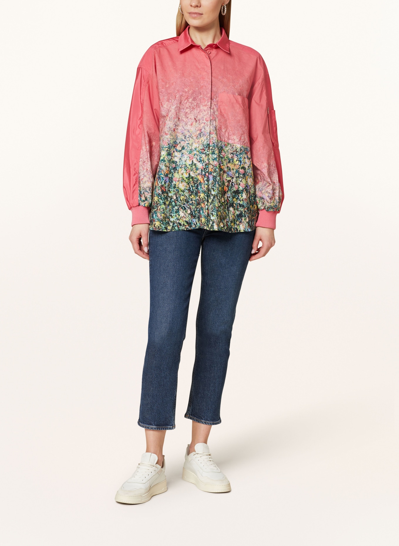 ELIAS RUMELIS Shirt blouse ERULIMA, Color: PINK/ YELLOW/ GREEN (Image 2)