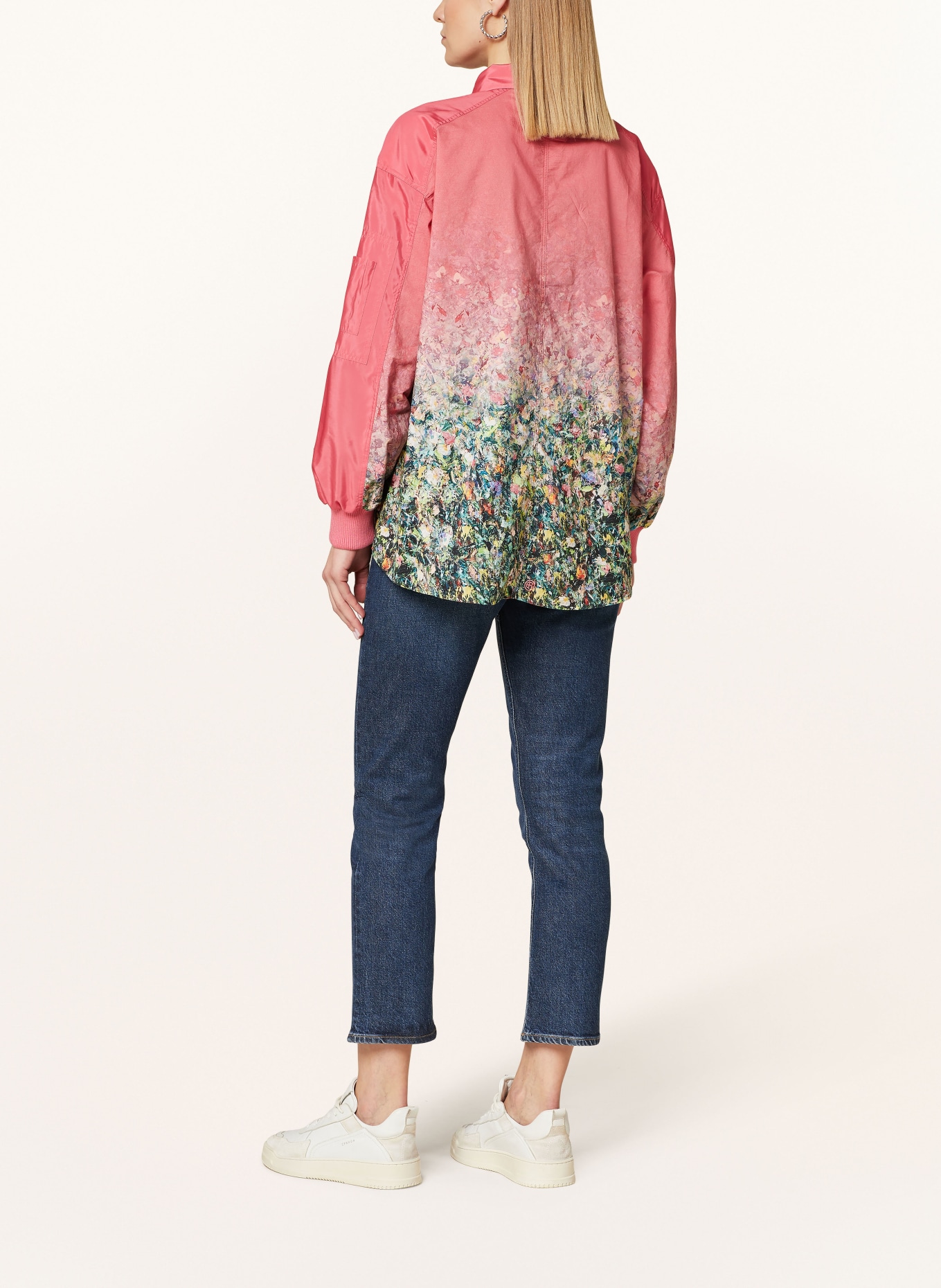 ELIAS RUMELIS Shirt blouse ERULIMA, Color: PINK/ YELLOW/ GREEN (Image 3)