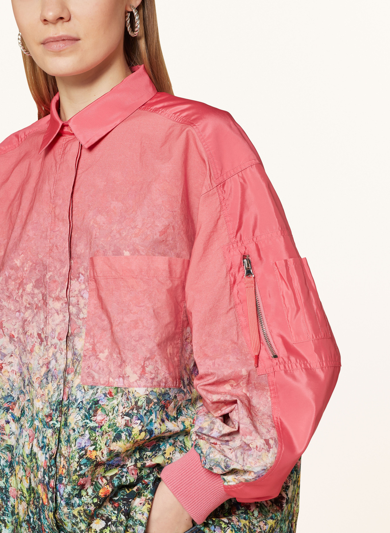 ELIAS RUMELIS Shirt blouse ERULIMA, Color: PINK/ YELLOW/ GREEN (Image 4)
