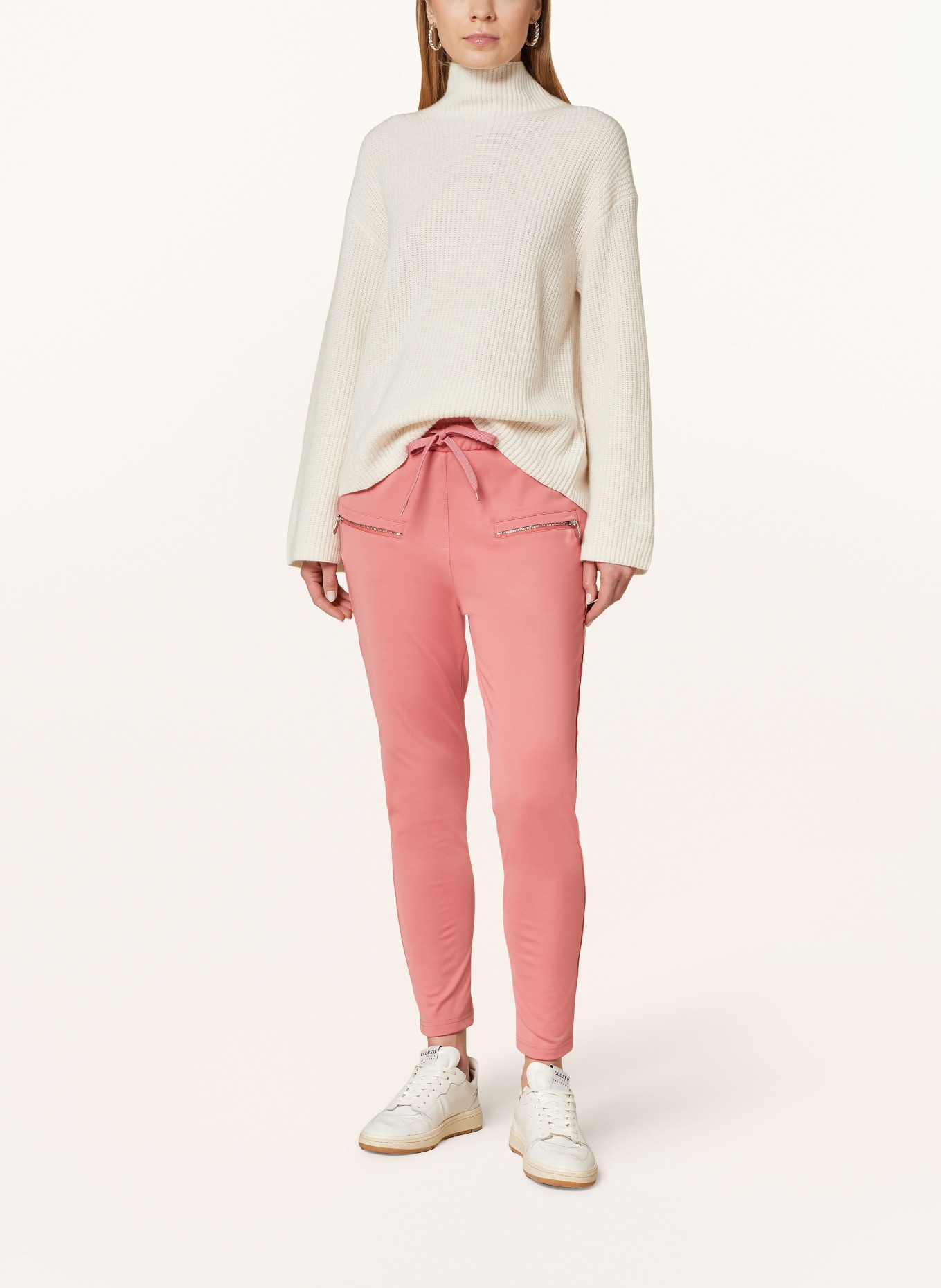 ELIAS RUMELIS Trousers ERILENA in jogger style, Color: PINK (Image 2)