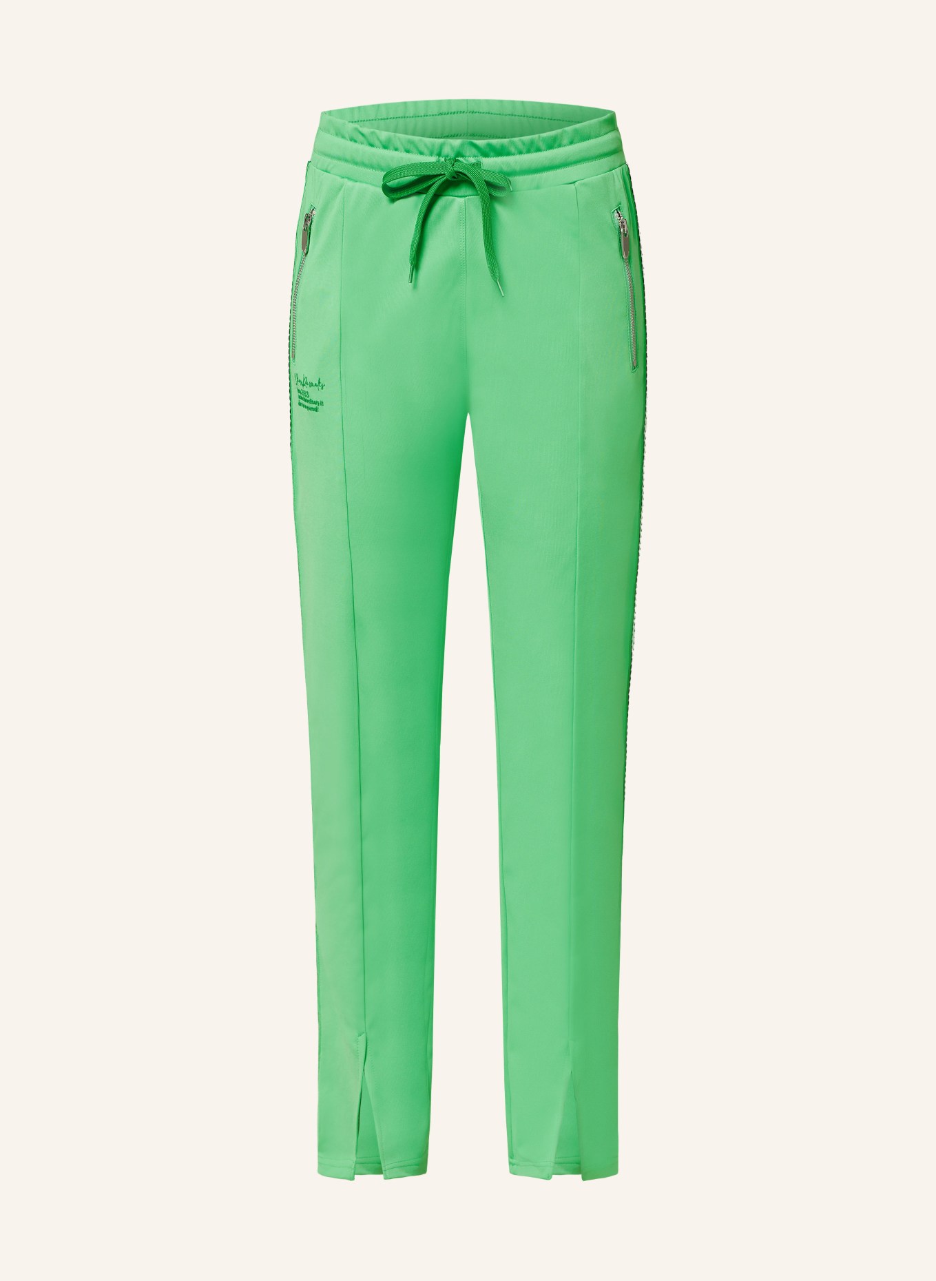 ELIAS RUMELIS Track pants ERFANIE, Color: GREEN (Image 1)