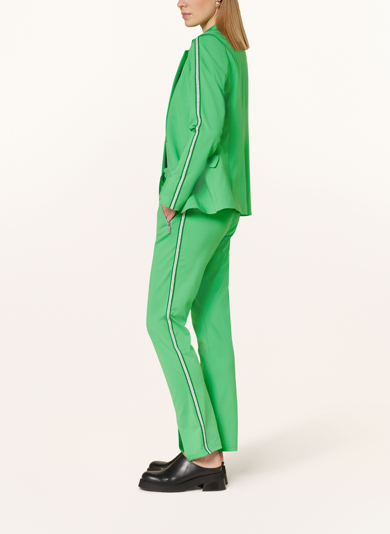ELIAS RUMELIS Track pants ERFANIE, Color: GREEN (Image 4)