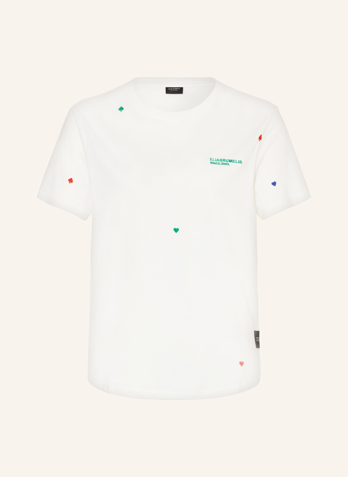 ELIAS RUMELIS T-Shirt ERRAHEL mit Stickereien, Farbe: WEISS (Bild 1)