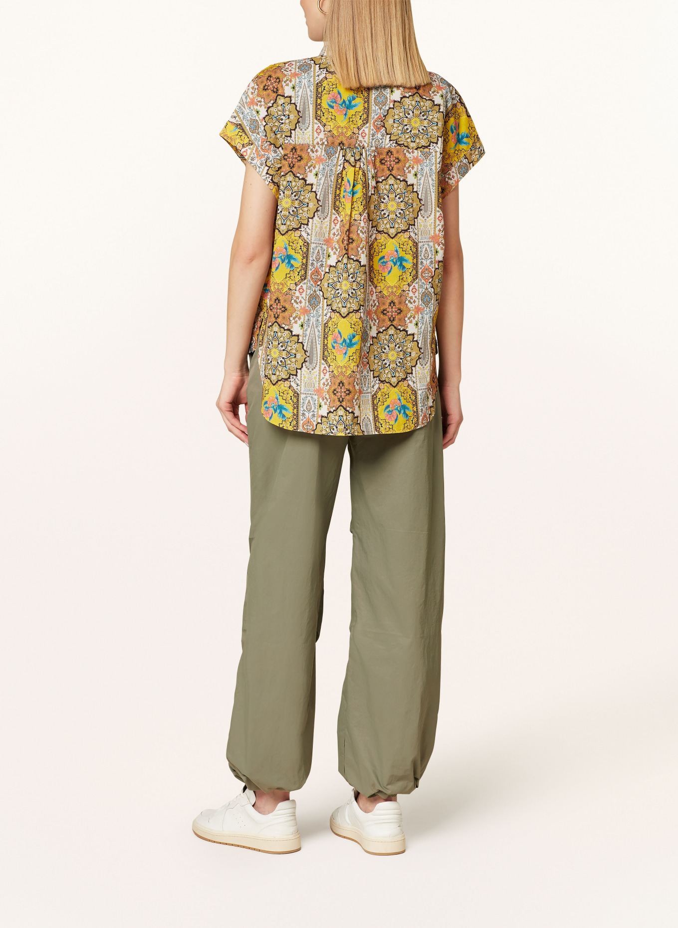 ELIAS RUMELIS Shirt blouse ERYOLANDA, Color: DARK YELLOW/ LIGHT BROWN/ TEAL (Image 3)