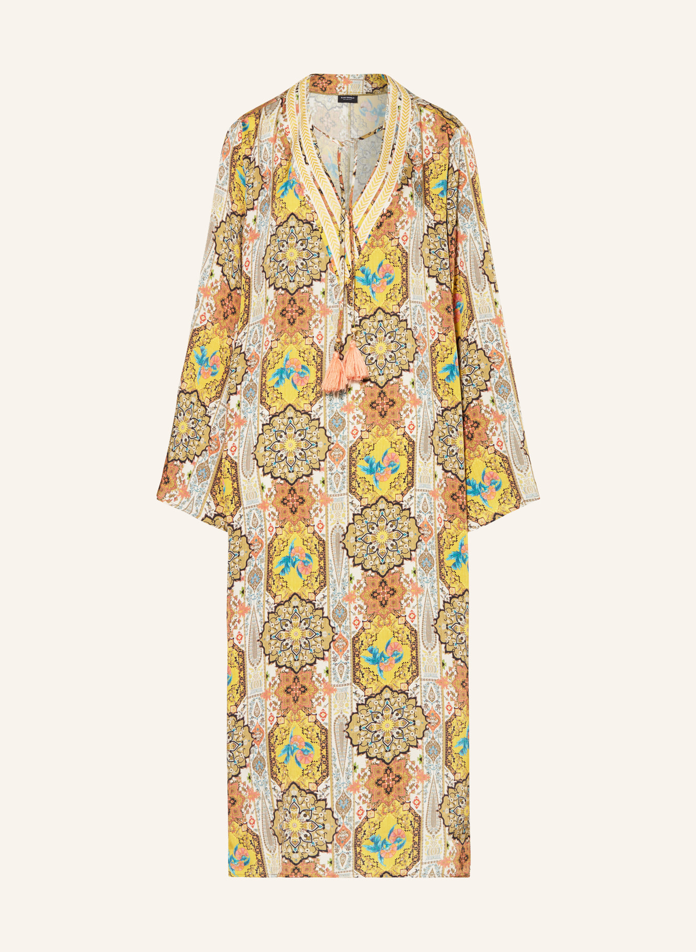 ELIAS RUMELIS Dress CLARISSE, Color: DARK YELLOW/ TURQUOISE/ WHITE (Image 1)