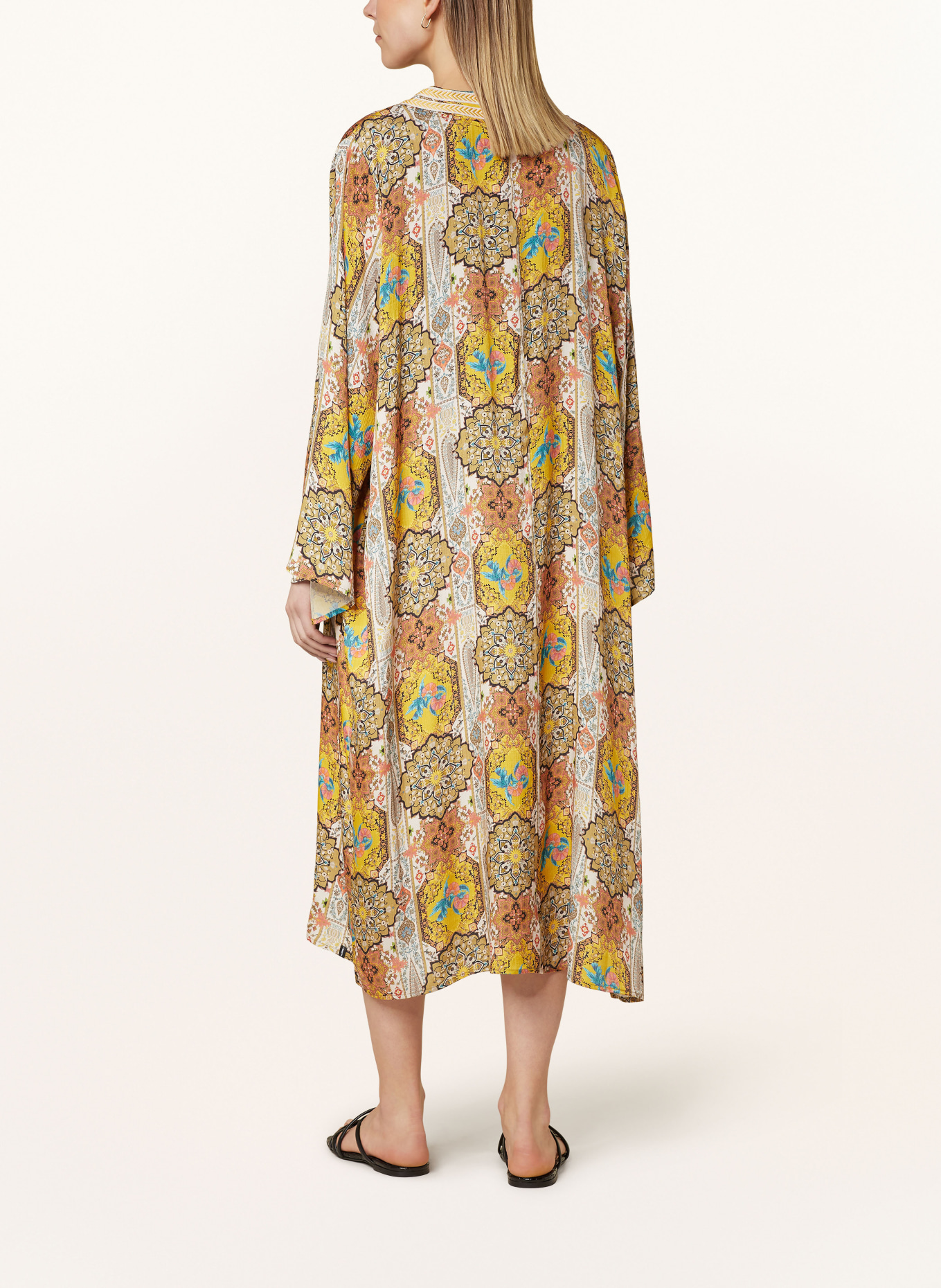 ELIAS RUMELIS Dress CLARISSE, Color: DARK YELLOW/ TURQUOISE/ WHITE (Image 3)