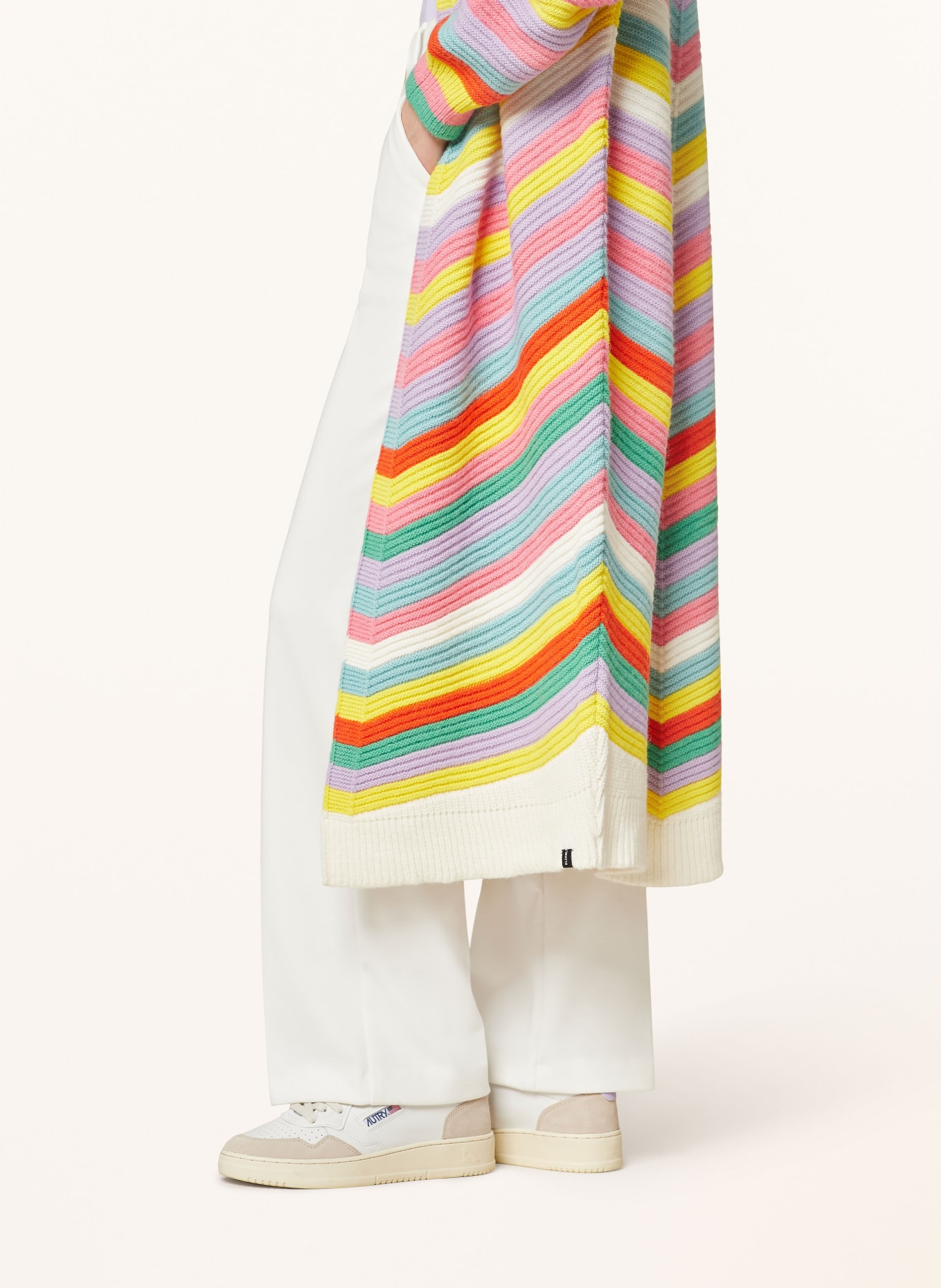 ELIAS RUMELIS Knit cardigan ERLANIA, Color: ECRU/ PINK/ DARK YELLOW (Image 4)