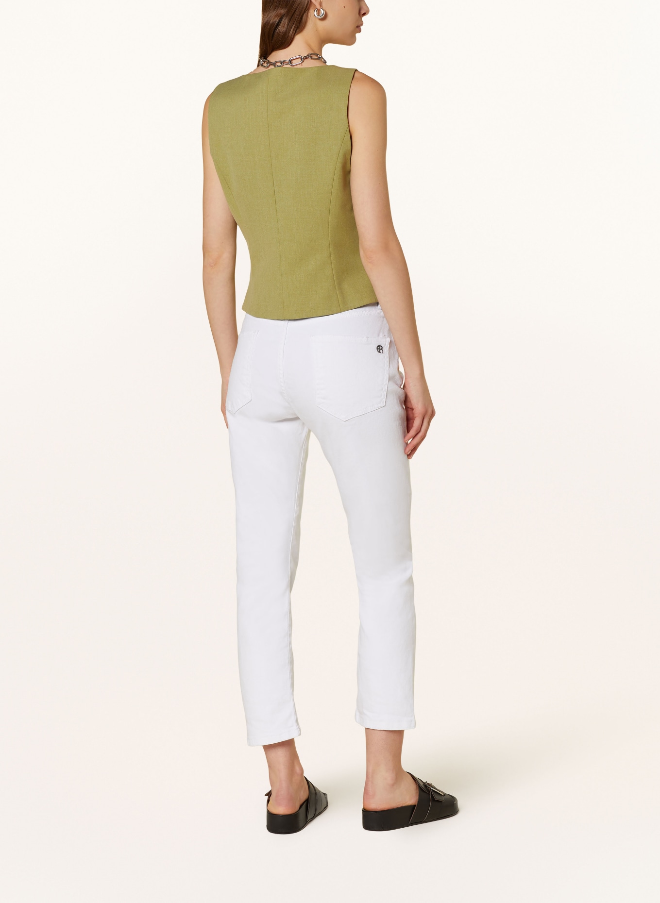 ELIAS RUMELIS 7/8 jeans ERLEONA, Color: WHITE (Image 3)