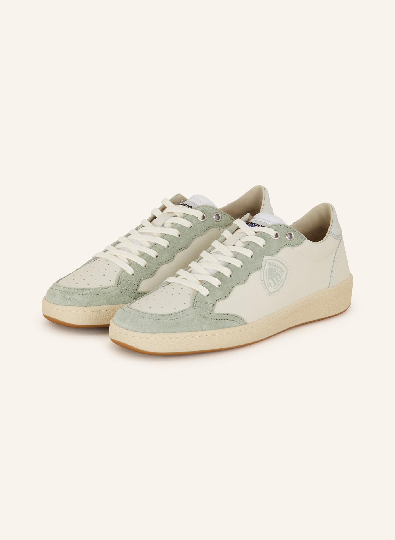 Blauer Sneakers OLYMPIA, Color: WHITE/ LIGHT GREEN (Image 1)