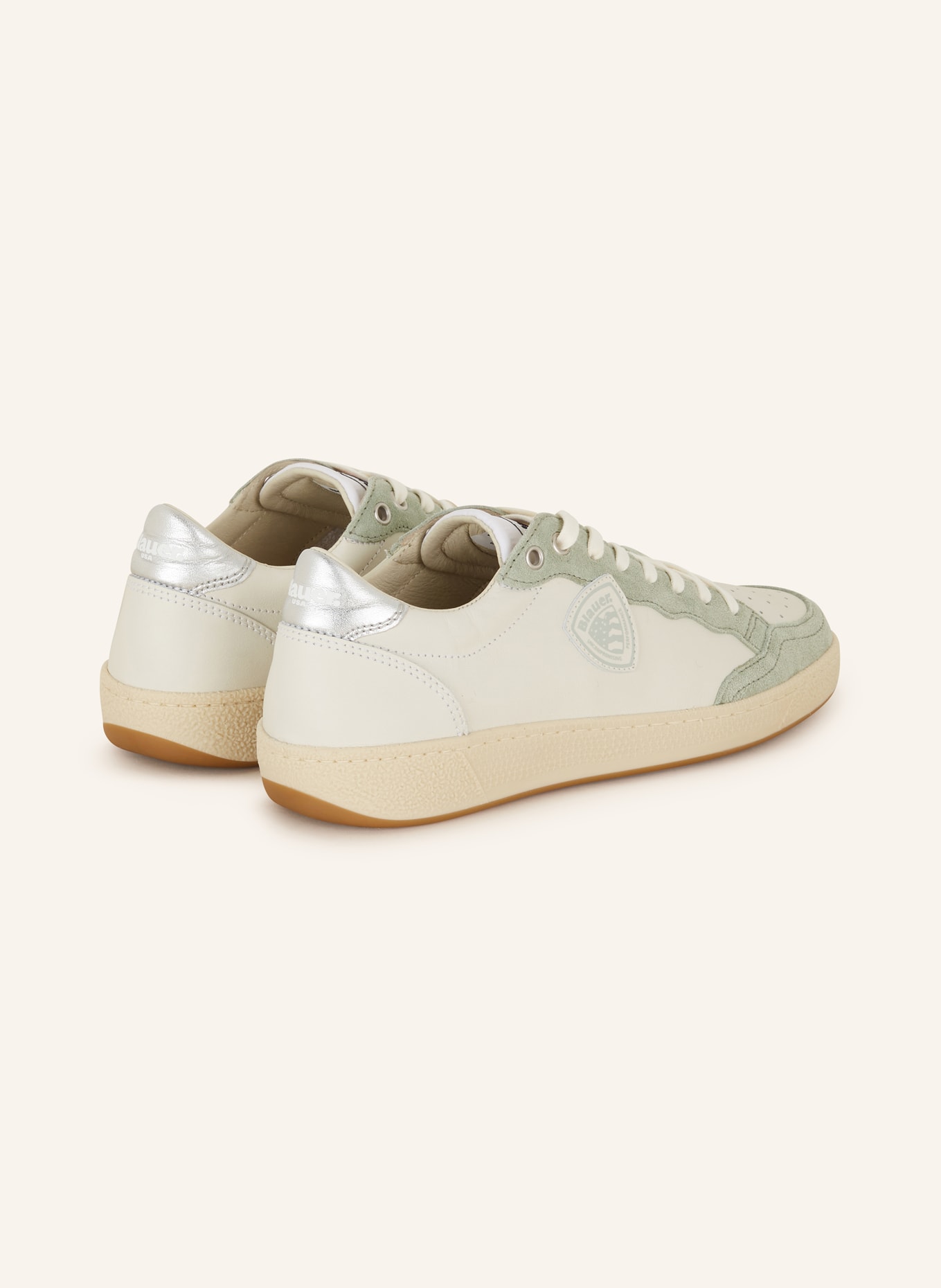 Blauer Sneakers OLYMPIA, Color: WHITE/ LIGHT GREEN (Image 2)