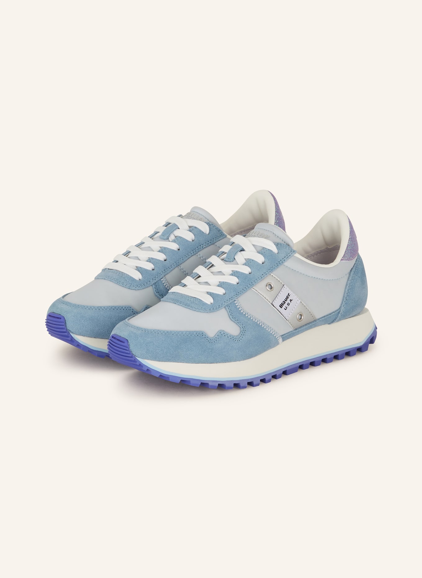 Blauer Sneaker MILLEN, Farbe: HELLBLAU/ HELLLILA (Bild 1)