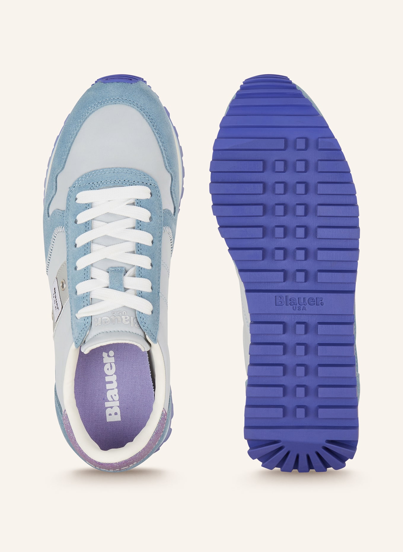 Blauer Sneaker MILLEN, Farbe: HELLBLAU/ HELLLILA (Bild 5)