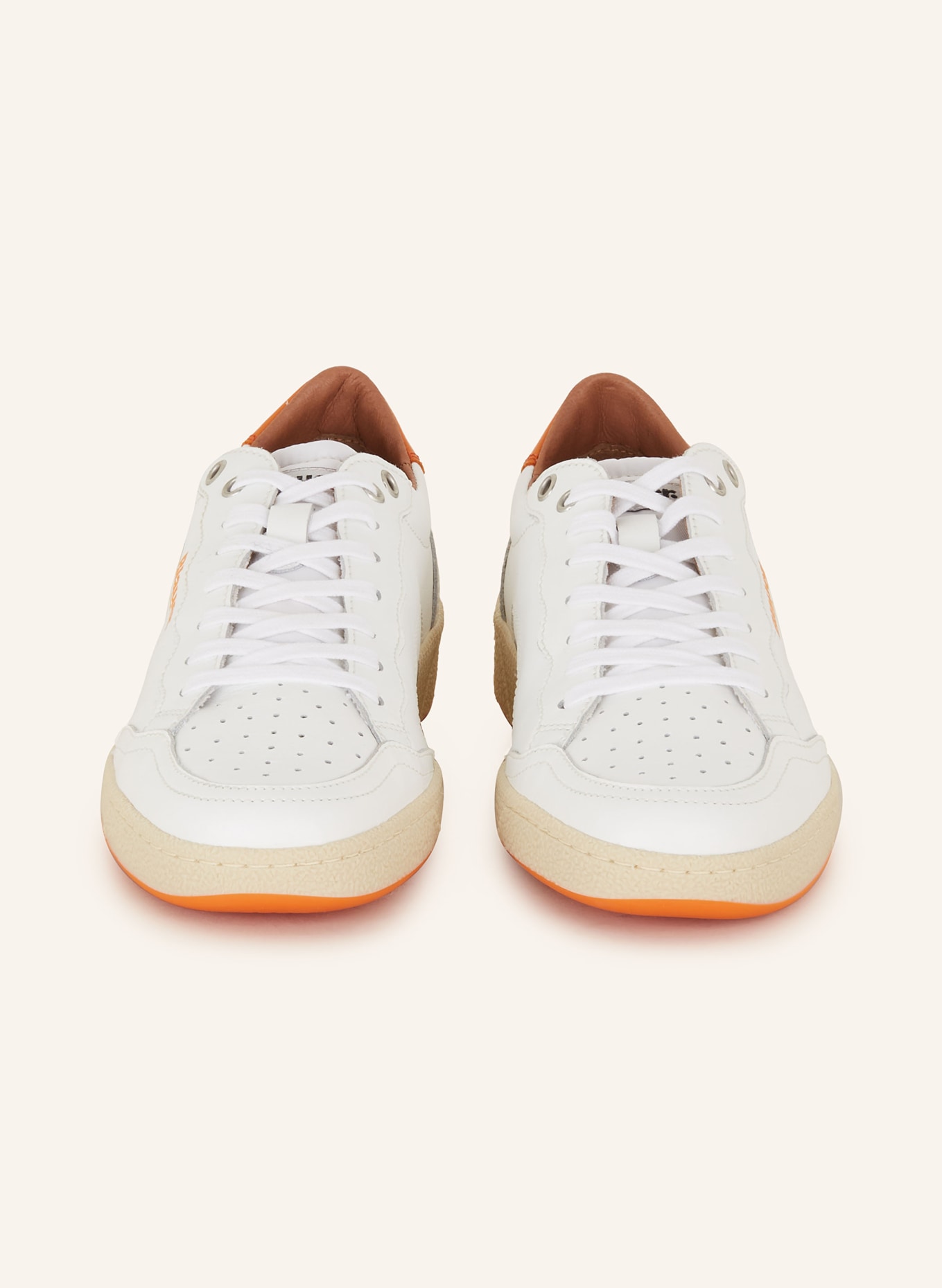 Blauer Sneaker OLYMPIA, Farbe: WEISS/ ORANGE (Bild 3)