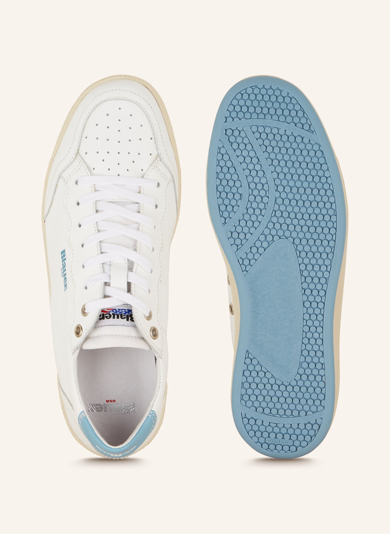 Blauer Sneaker OLYMPIA, Farbe: WEISS/ BLAU (Bild 5)