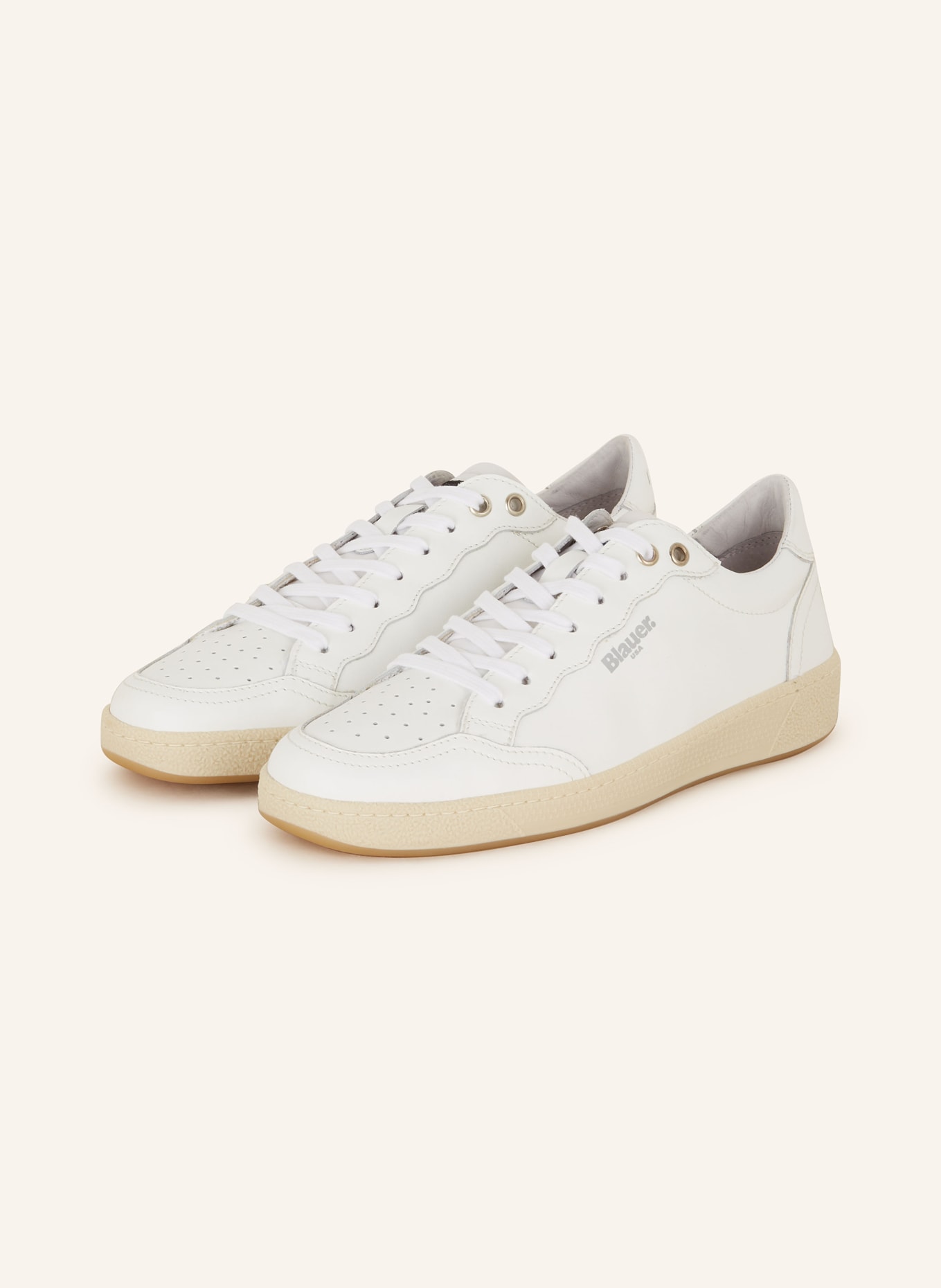 Blauer Sneaker OLYMPIA, Farbe: WEISS/ CREME (Bild 1)