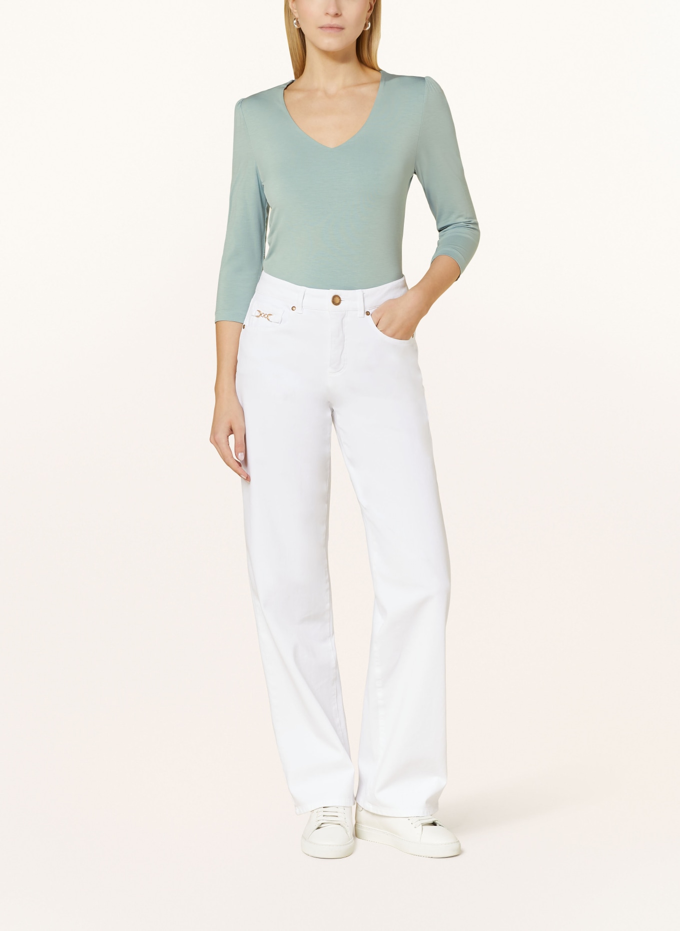 BEAUMONT Shirt with 3/4 sleeves, Color: LIGHT BLUE (Image 2)