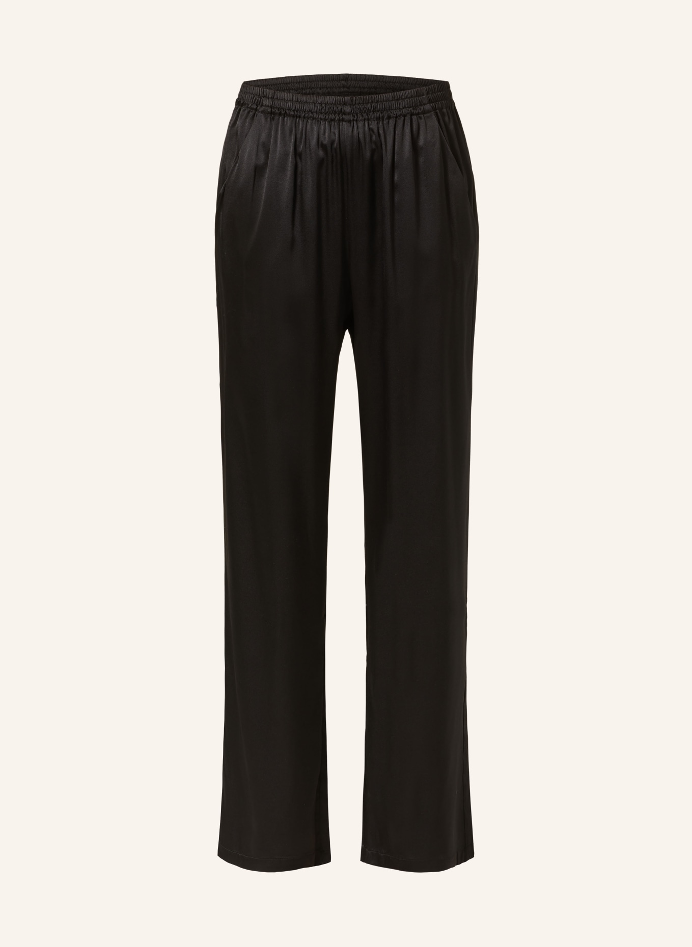 rosemunde Silk pants, Color: BLACK (Image 1)