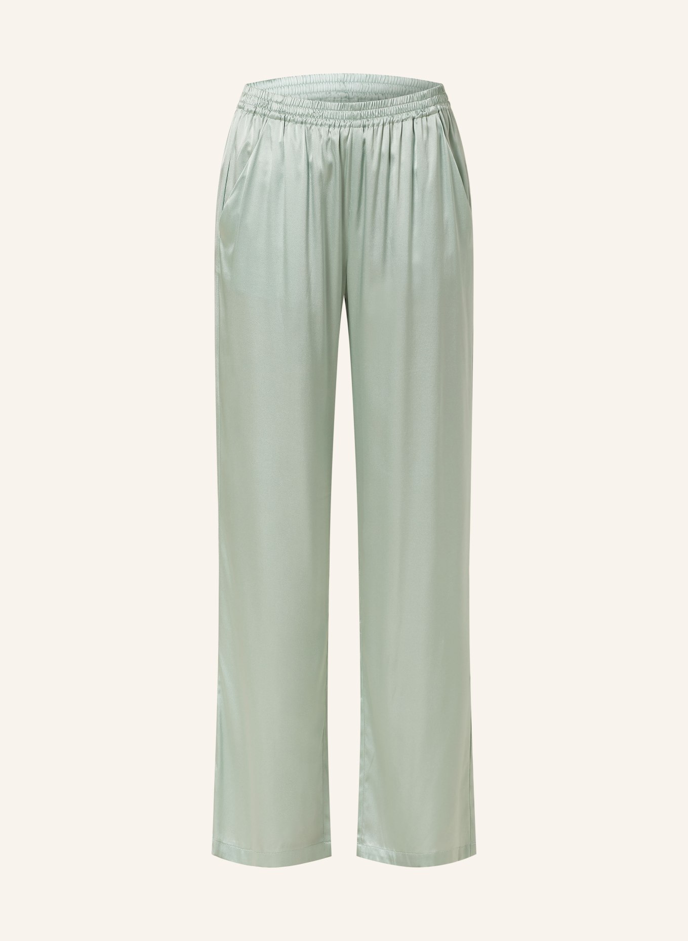 rosemunde Silk pants, Color: LIGHT GREEN (Image 1)