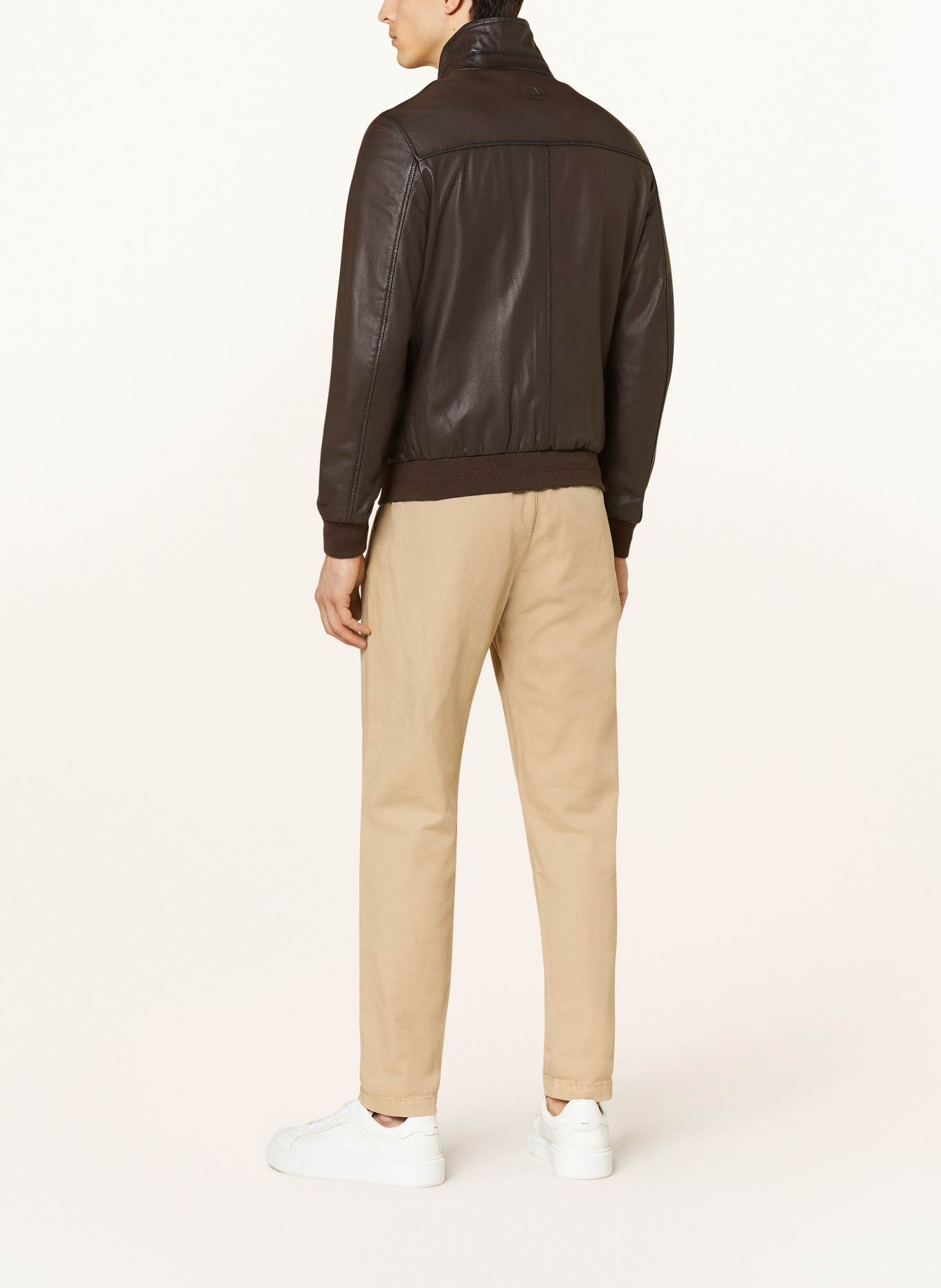 MILESTONE Reversible leather jacket MSJEFF, Color: DARK BROWN (Image 3)