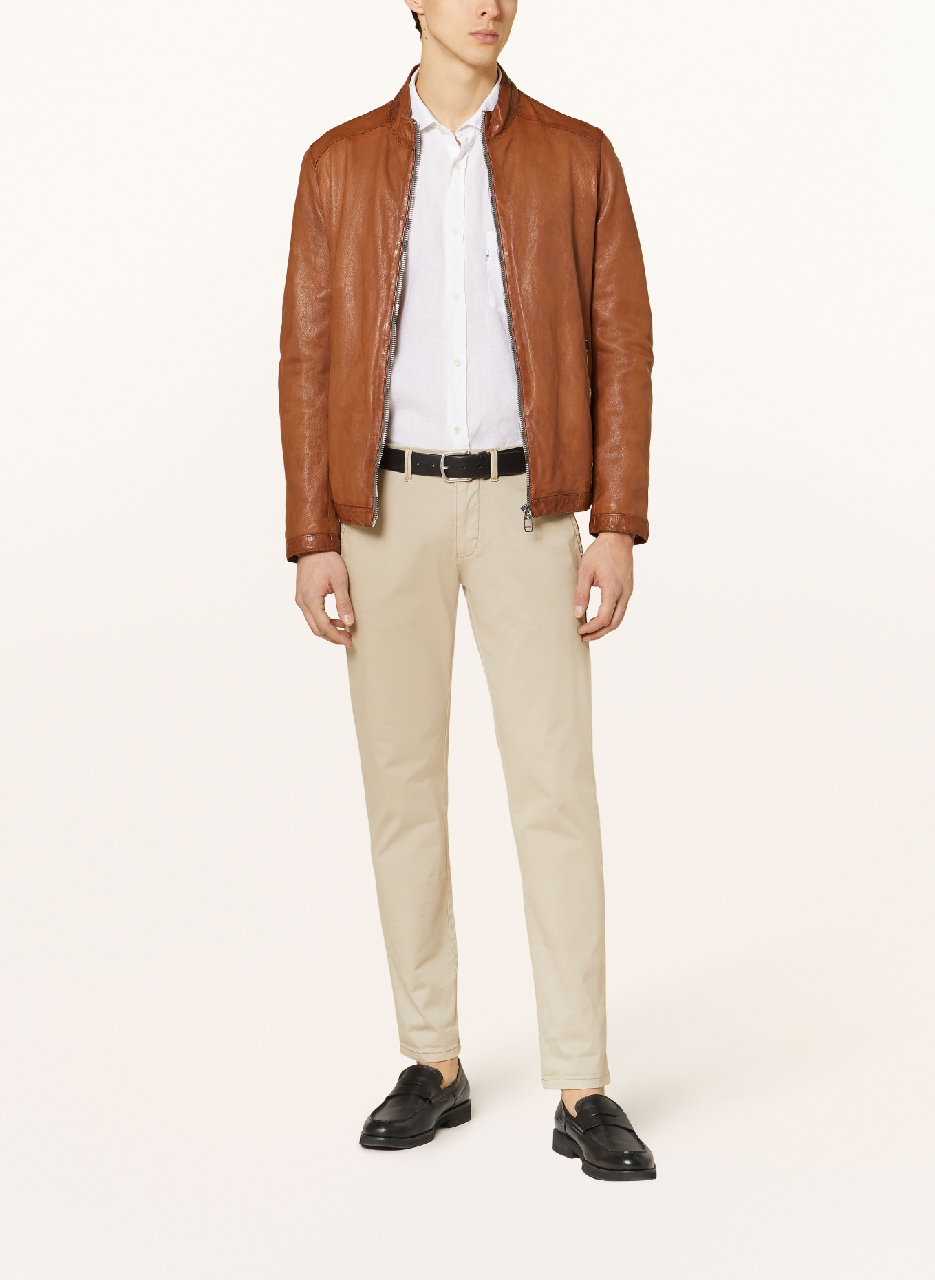 MILESTONE Leather jacket MSODEO, Color: COGNAC (Image 2)