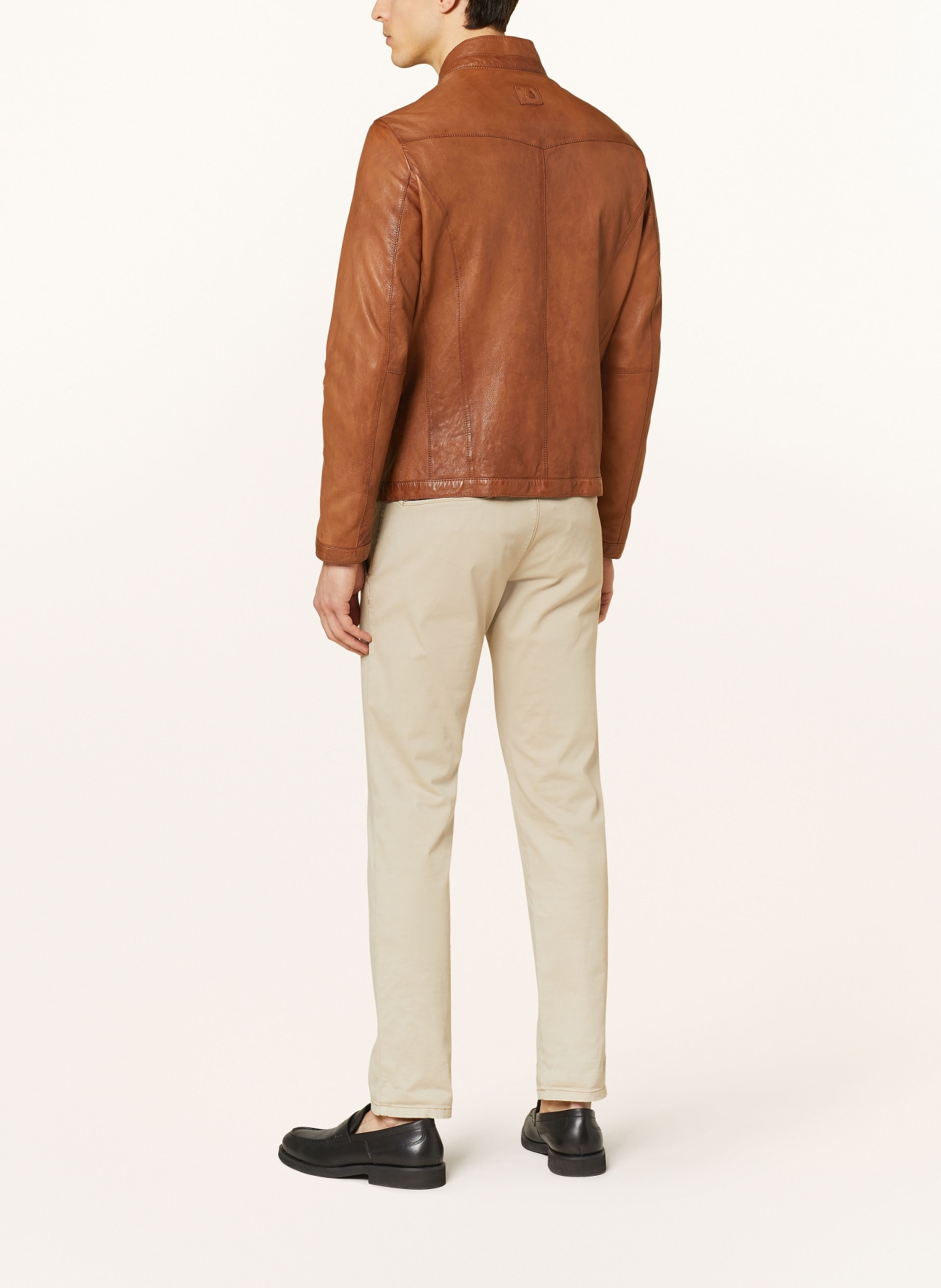 MILESTONE Leather jacket MSODEO, Color: COGNAC (Image 3)