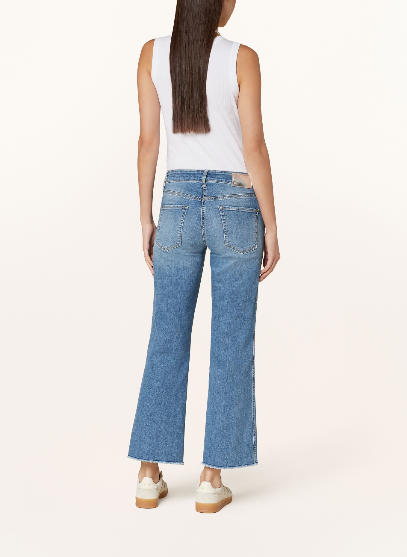 CAMBIO Bootcut jeans FRANCESCA, Color: 5291 mid used fringed (Image 3)