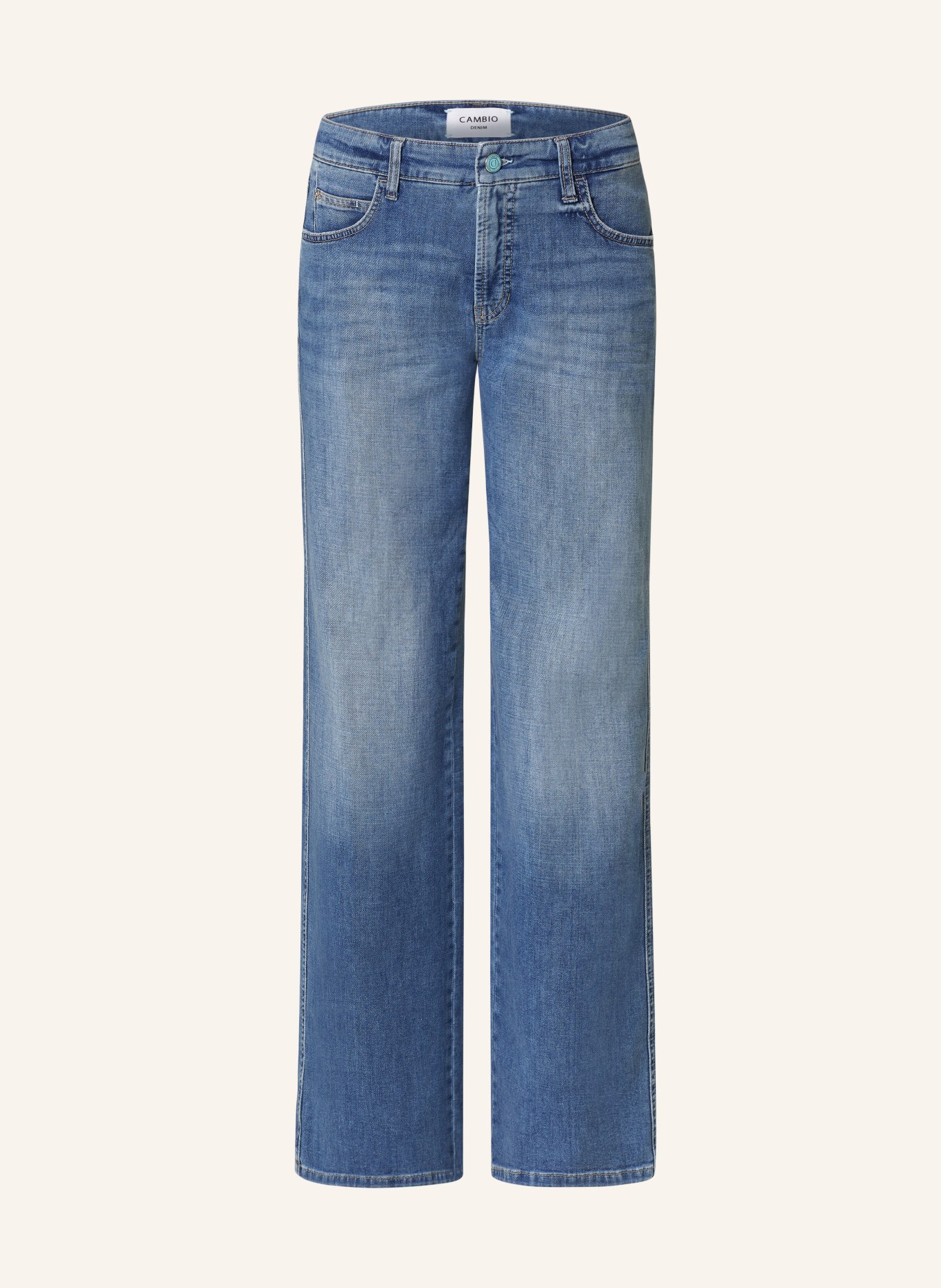 CAMBIO Straight Jeans AIMEE, Farbe: 5240 medium summer wash (Bild 1)