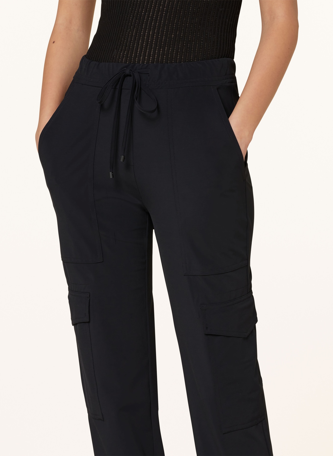 CAMBIO Trousers KARO in jogger style, Color: BLACK (Image 5)