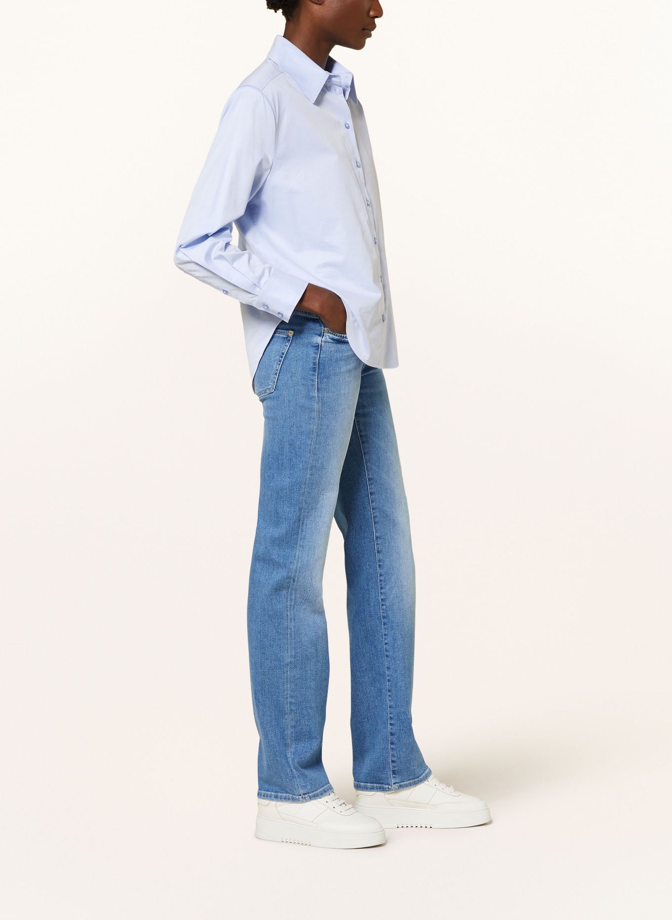 CAMBIO Straight Jeans PARIS, Farbe: 5242 sunny mid splinted (Bild 4)