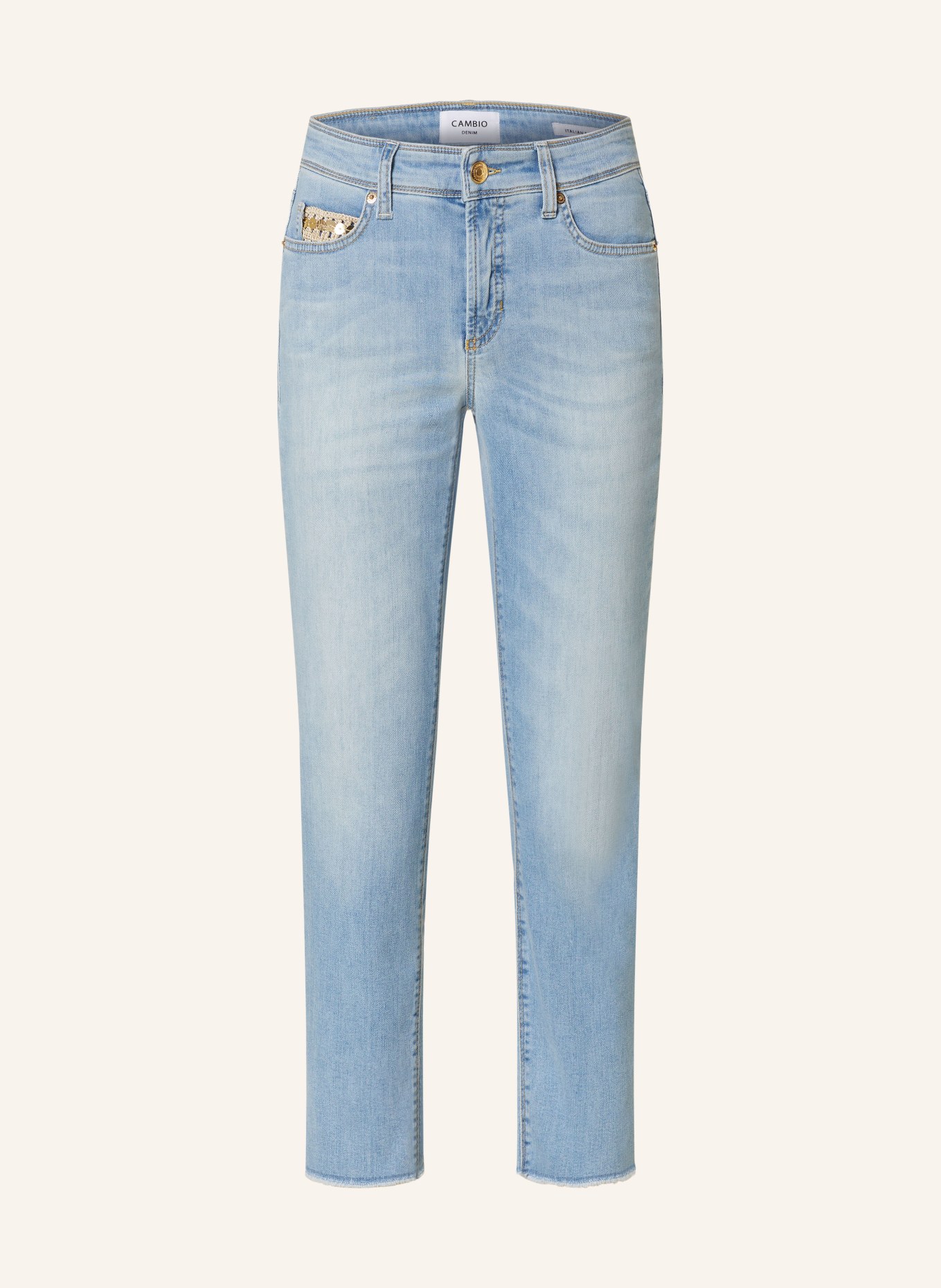 CAMBIO 7/8-Jeans PIPER, Farbe: 5150 summer super bleach fring (Bild 1)
