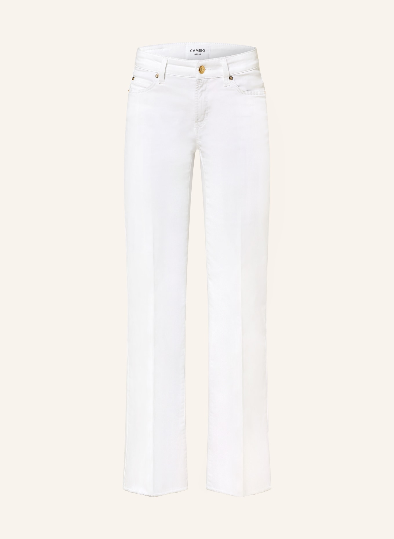 CAMBIO Flared Jeans PARIS, Farbe: WEISS (Bild 1)