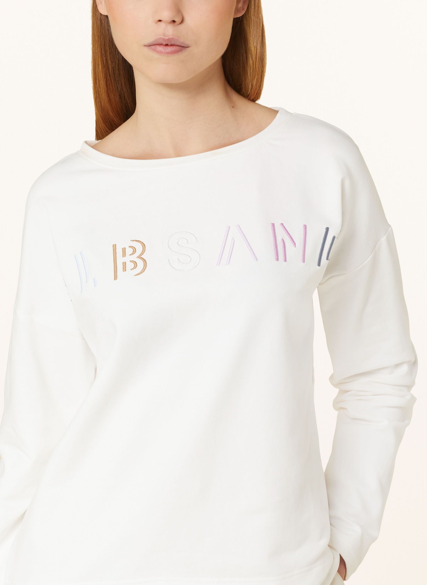 ELBSAND Sweatshirt ALMA, Color: WHITE/ BLUE/ PINK (Image 4)