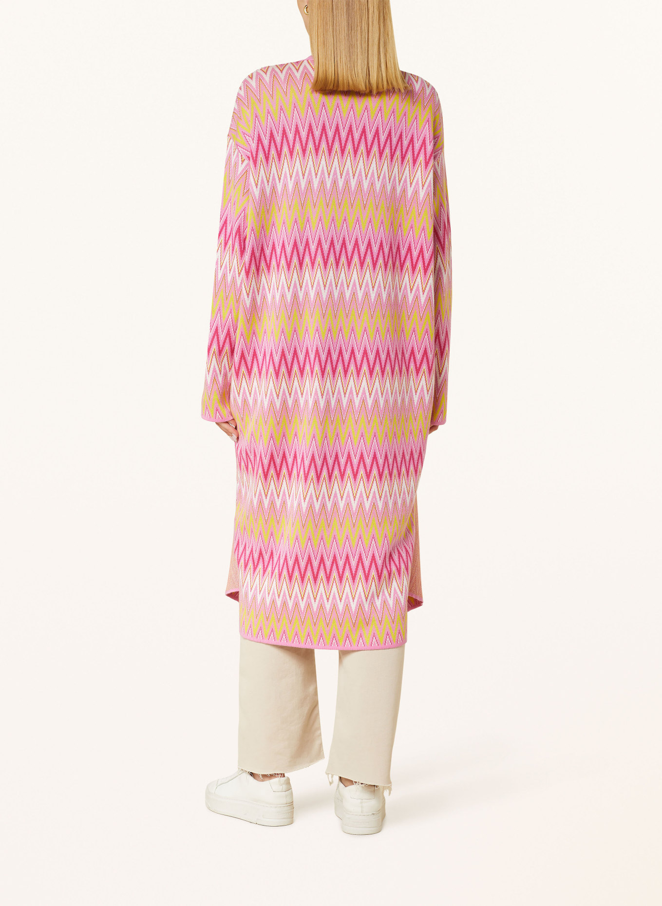 Smith & Soul Knit cardigan, Color: NEON PINK/ NEON YELLOW/ WHITE (Image 3)