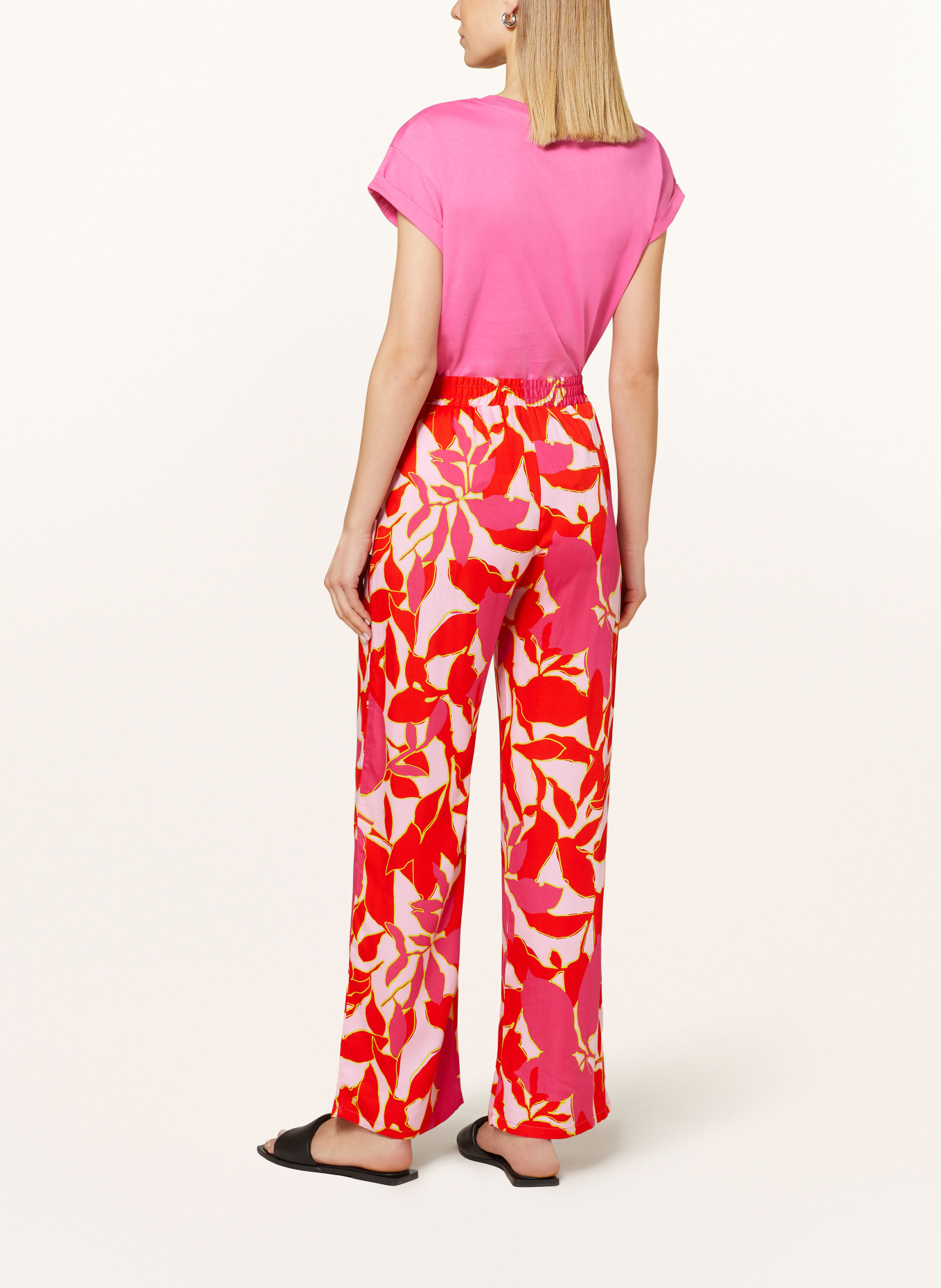 Smith & Soul Wide leg trousers, Color: RED/ FUCHSIA/ PINK (Image 3)