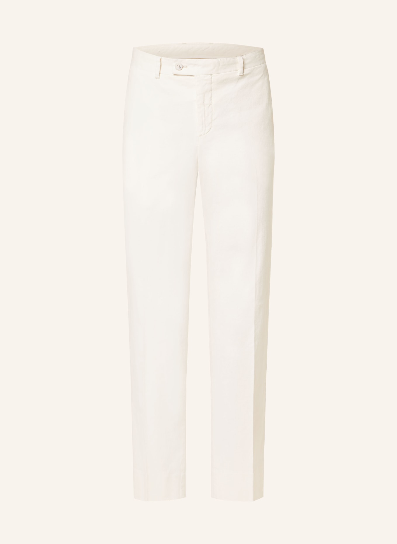 J.LINDEBERG Chinos LOIS with linen, Color: WHITE (Image 1)
