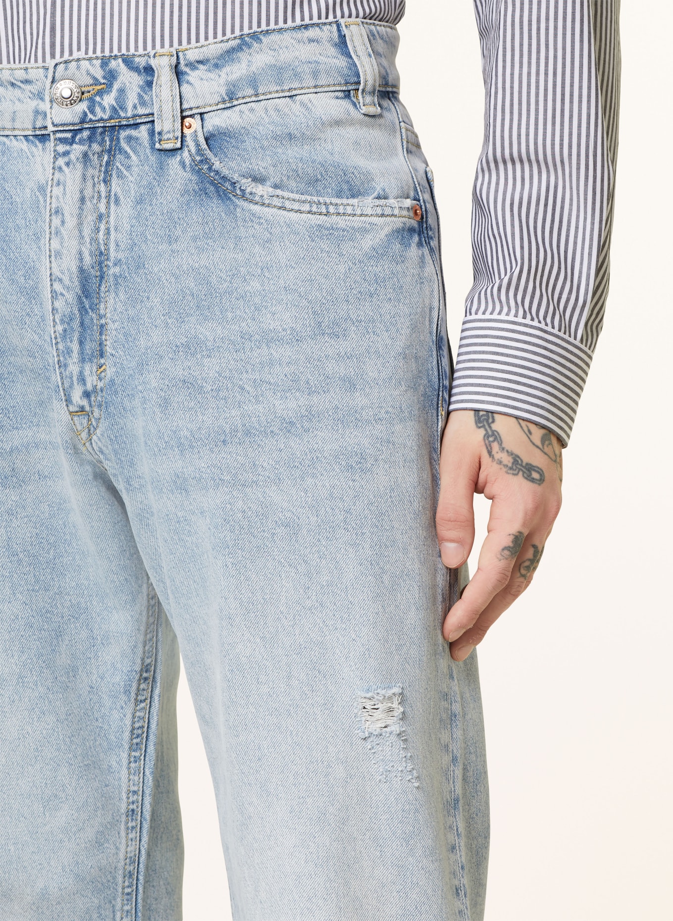 DRYKORN Jeans BAGGZY Relaxed Fit, Farbe: HELLBLAU (Bild 5)
