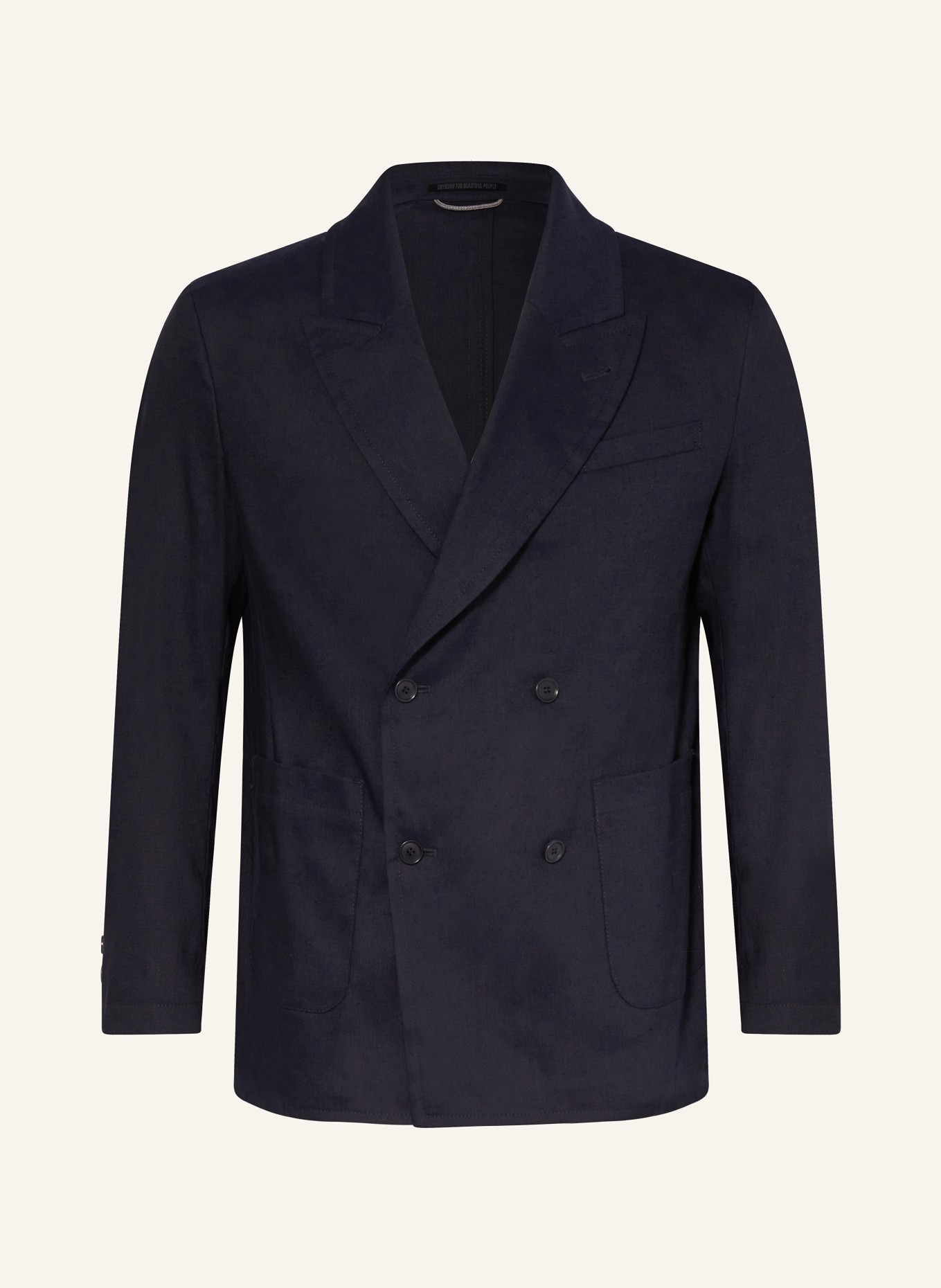 DRYKORN Tailored jacket MONTELINO regular fit with linen, Color: DARK BLUE (Image 1)