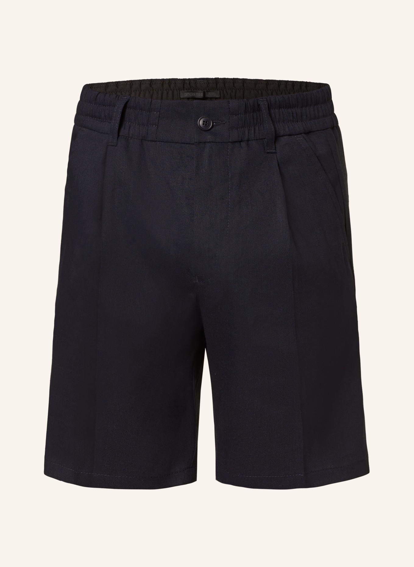 DRYKORN Shorts RHASY Regular Fit mit Leinen, Farbe: DUNKELBLAU (Bild 1)
