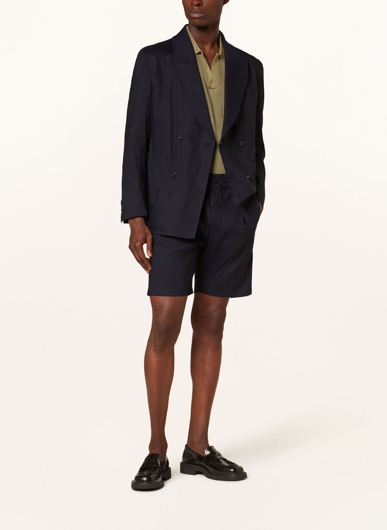 DRYKORN Shorts RHASY regular fit with linen, Color: DARK BLUE (Image 2)