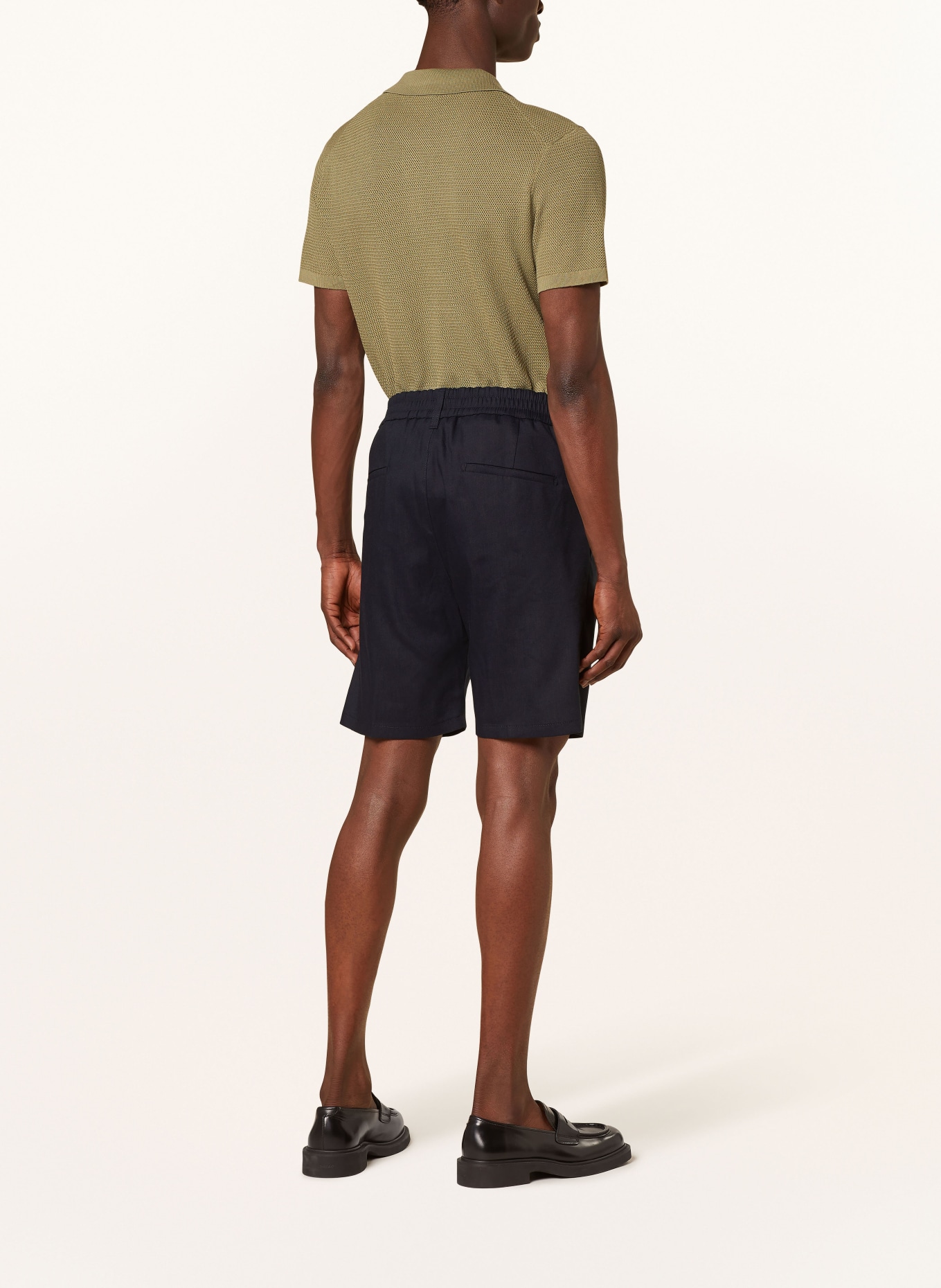 DRYKORN Shorts RHASY Regular Fit mit Leinen, Farbe: DUNKELBLAU (Bild 4)