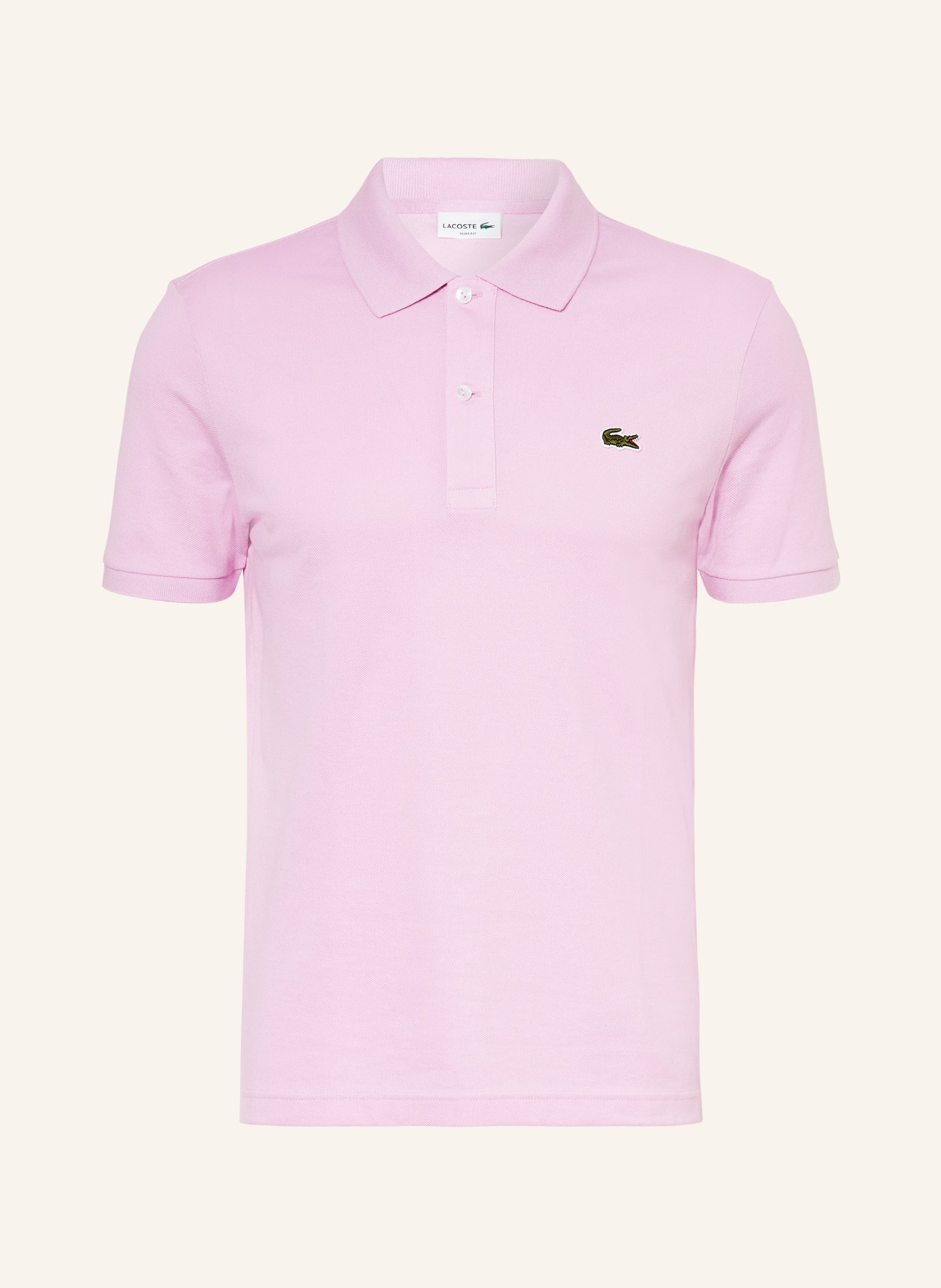 LACOSTE Piqué-Poloshirt Slim Fit, Farbe: ROSA (Bild 1)