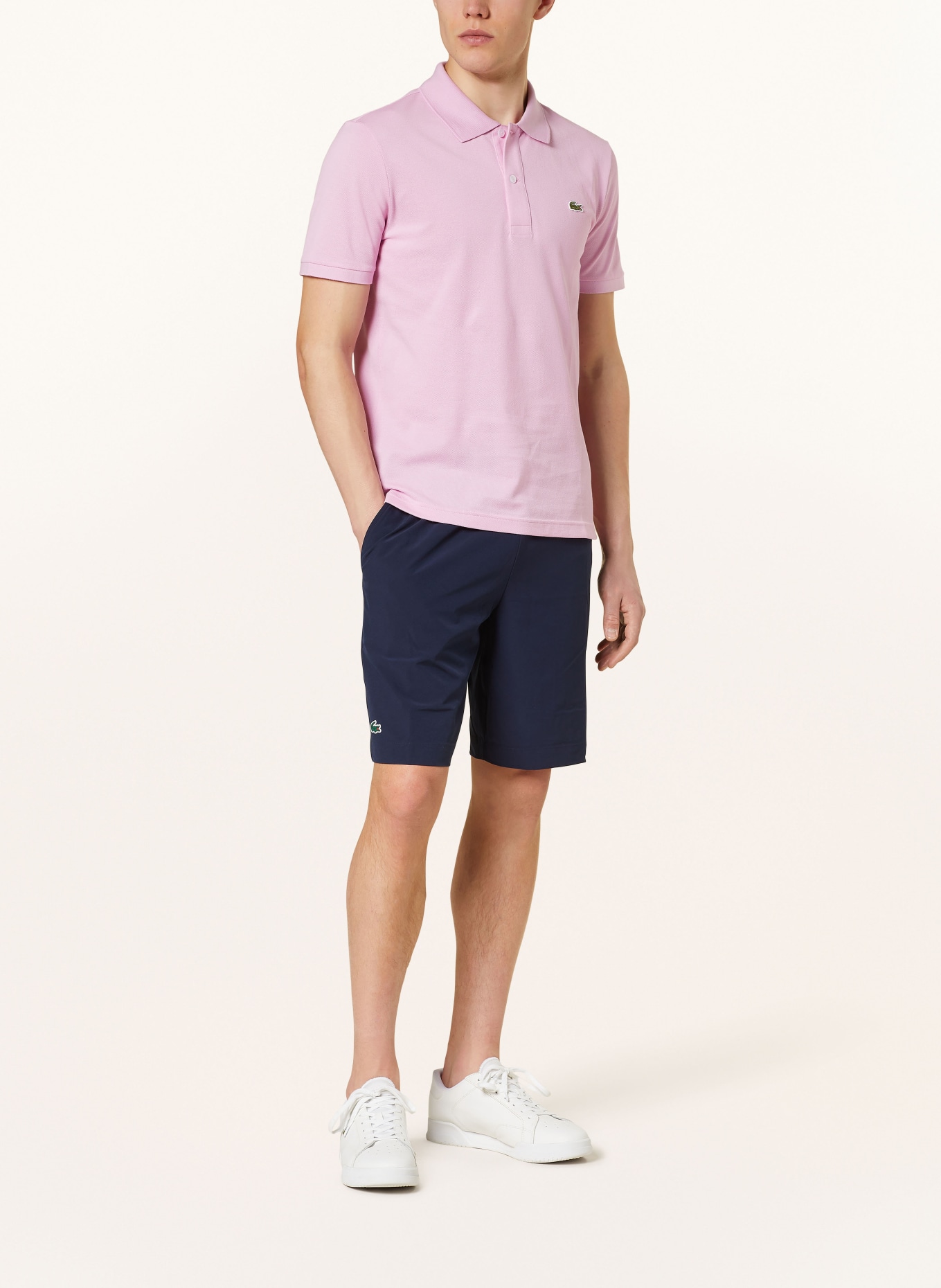 LACOSTE Piqué-Poloshirt Slim Fit, Farbe: ROSA (Bild 2)