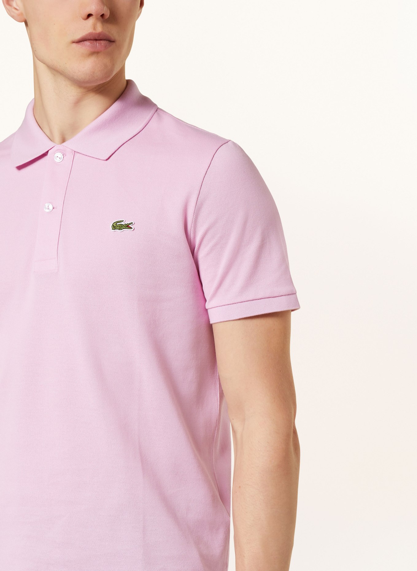 LACOSTE Piqué-Poloshirt Slim Fit, Farbe: ROSA (Bild 4)