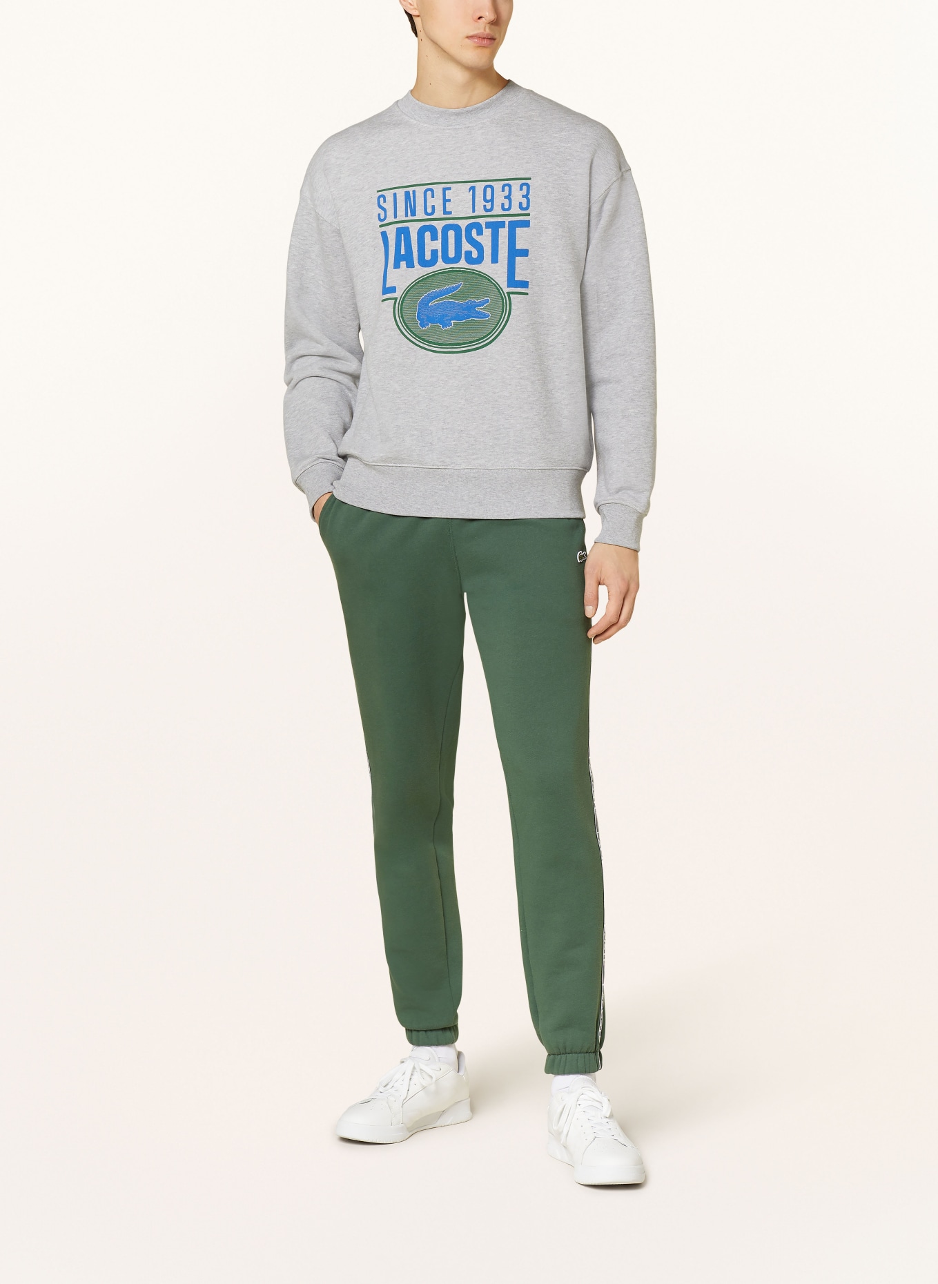 LACOSTE Sweatshirt, Farbe: HELLGRAU/ BLAU/ GRÜN (Bild 2)